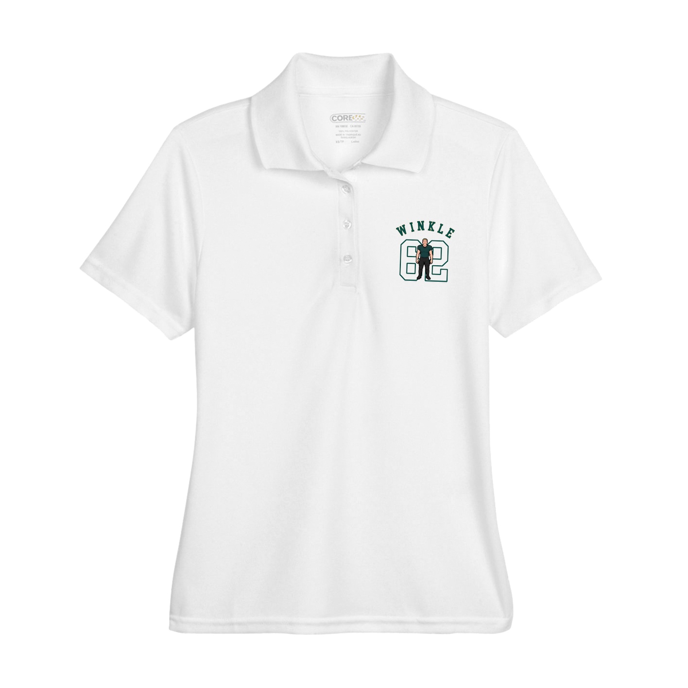 Womens Performance Polo — Shirsey Arch in White