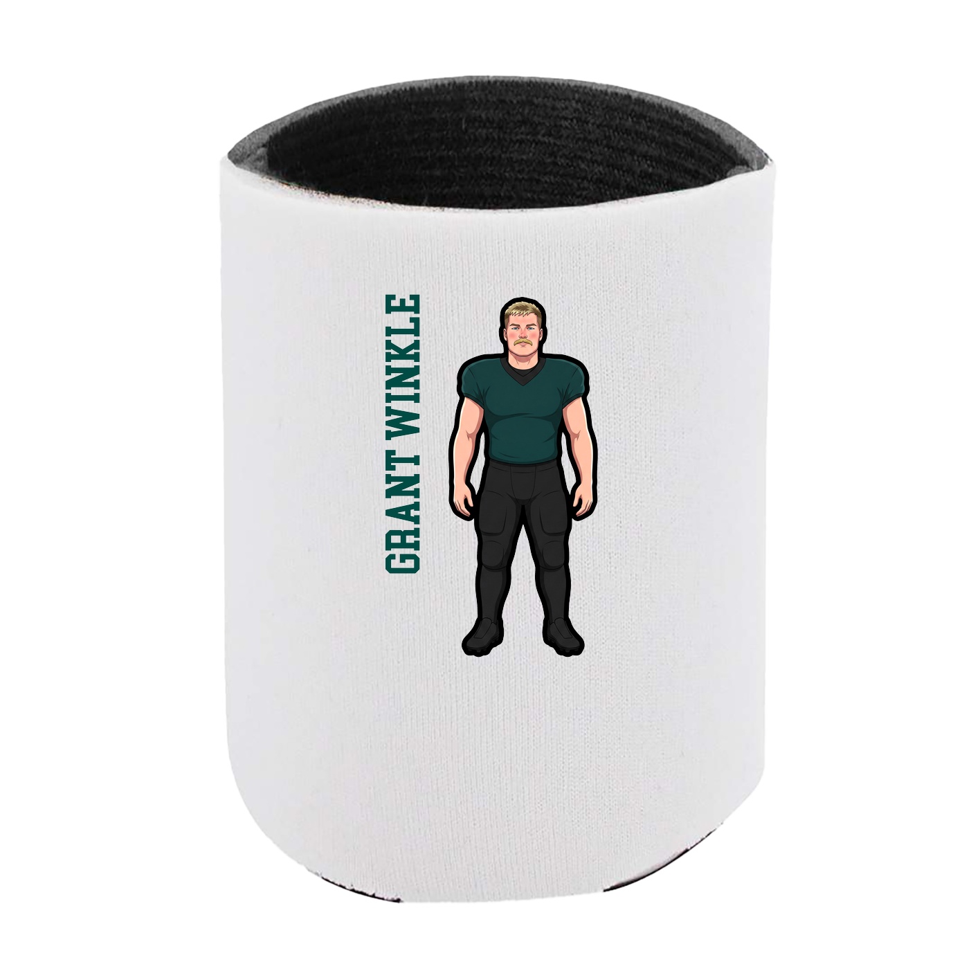 Can Holder — Name Vertical in White