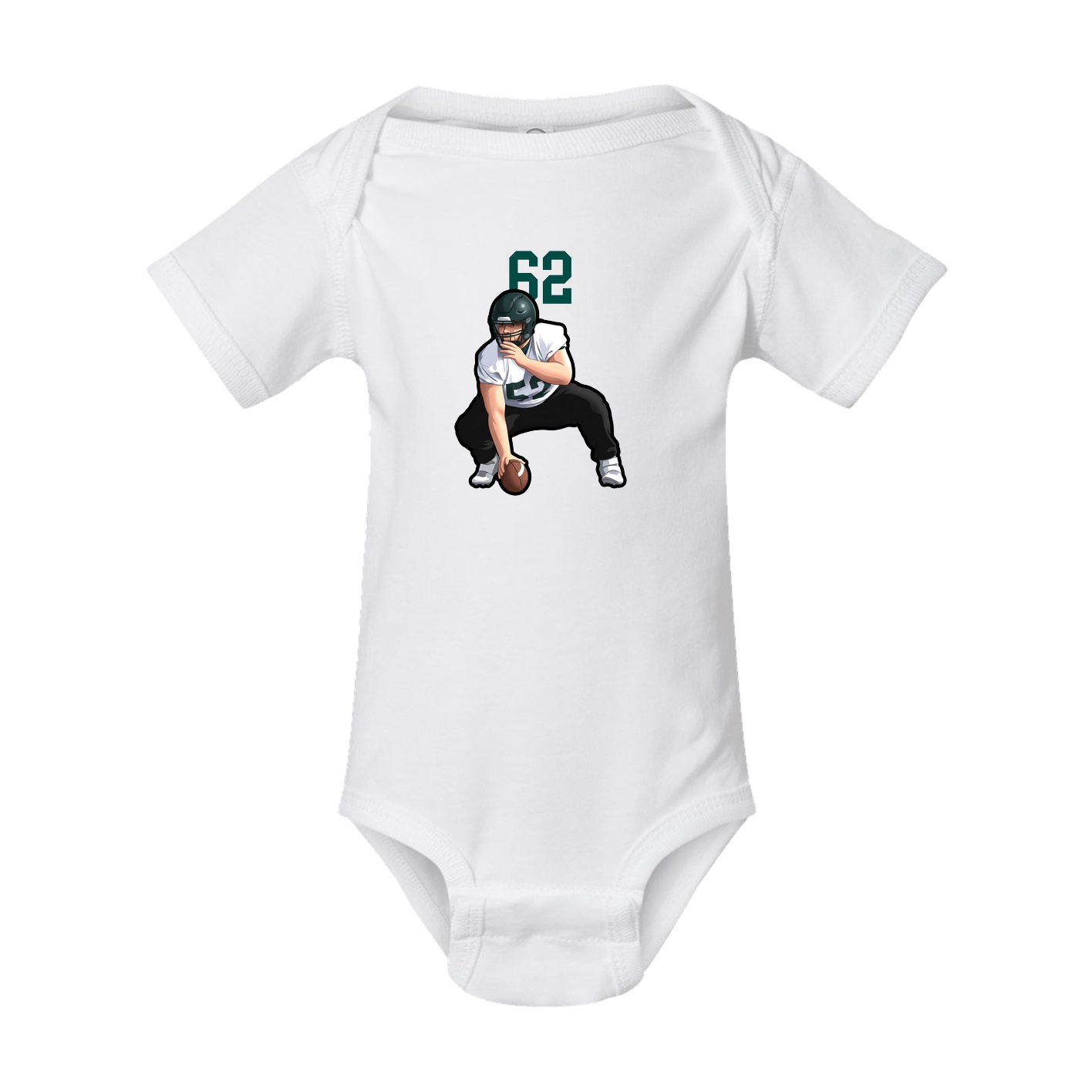 Baby Onesie — Number Top in White