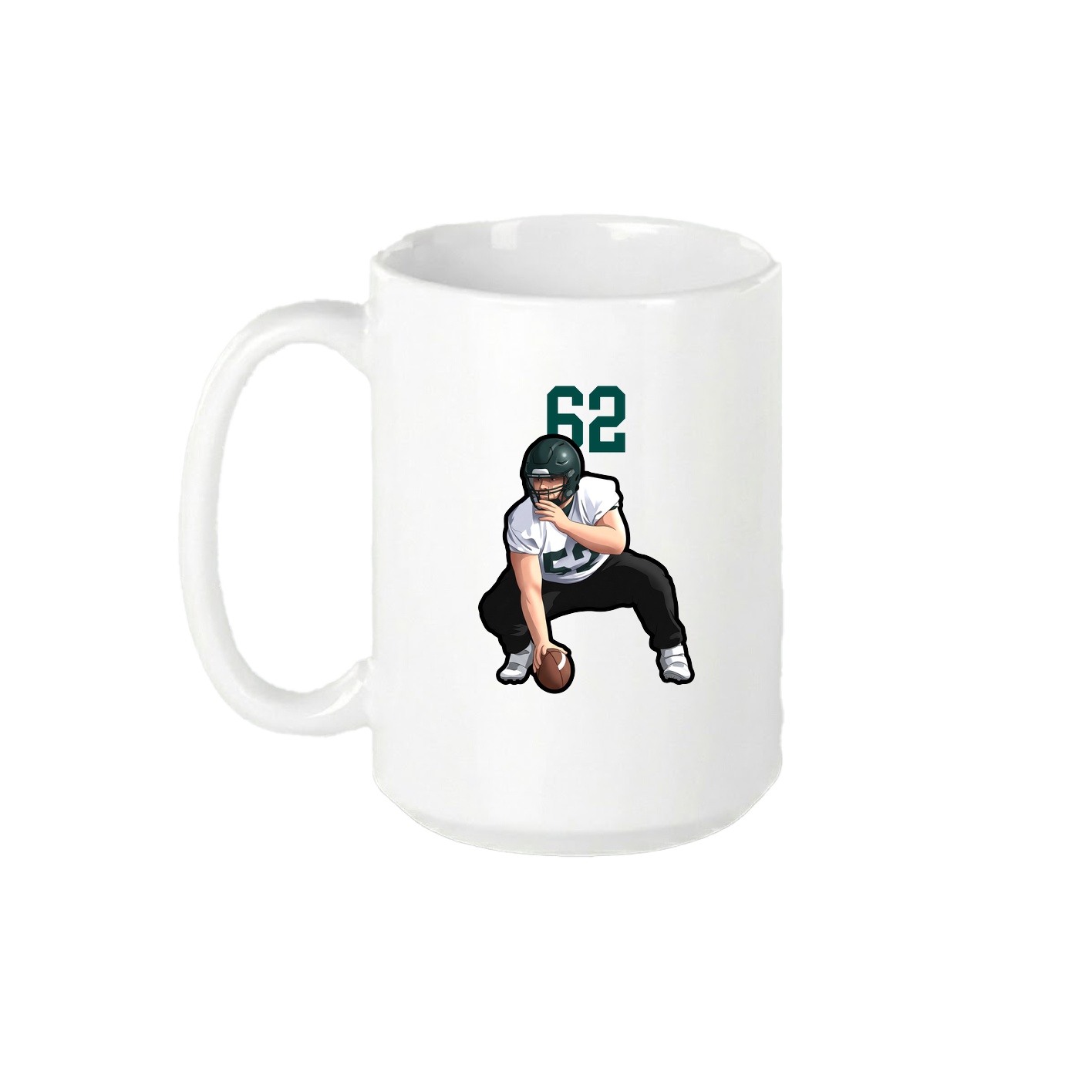 15oz Coffee Mug — Number Top in White