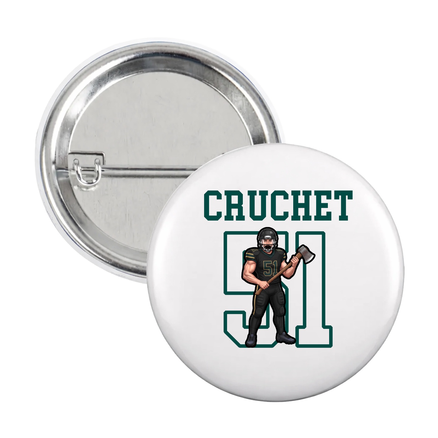 Game Day Button — Shirsey in White