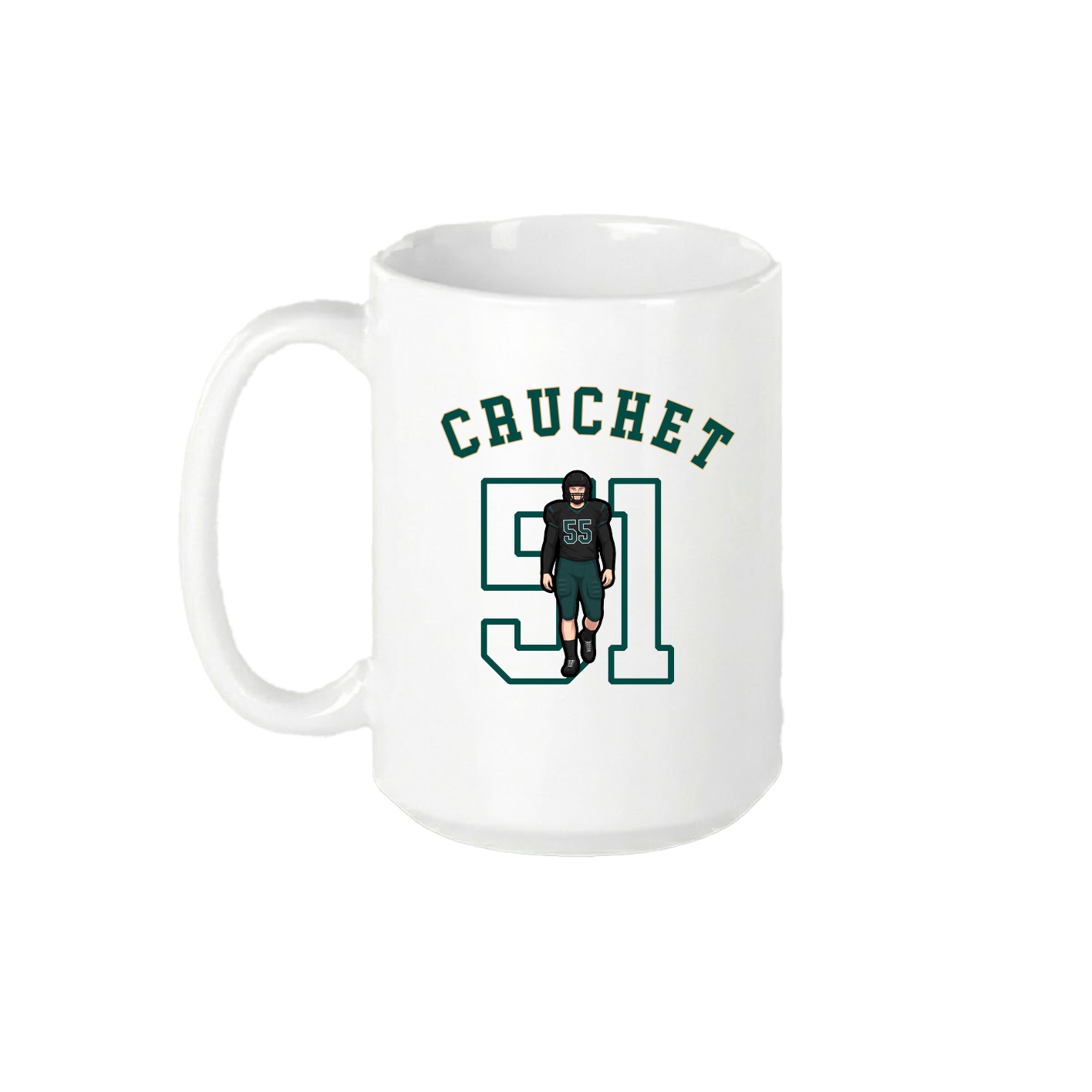 15oz Coffee Mug — Shirsey Arch in White