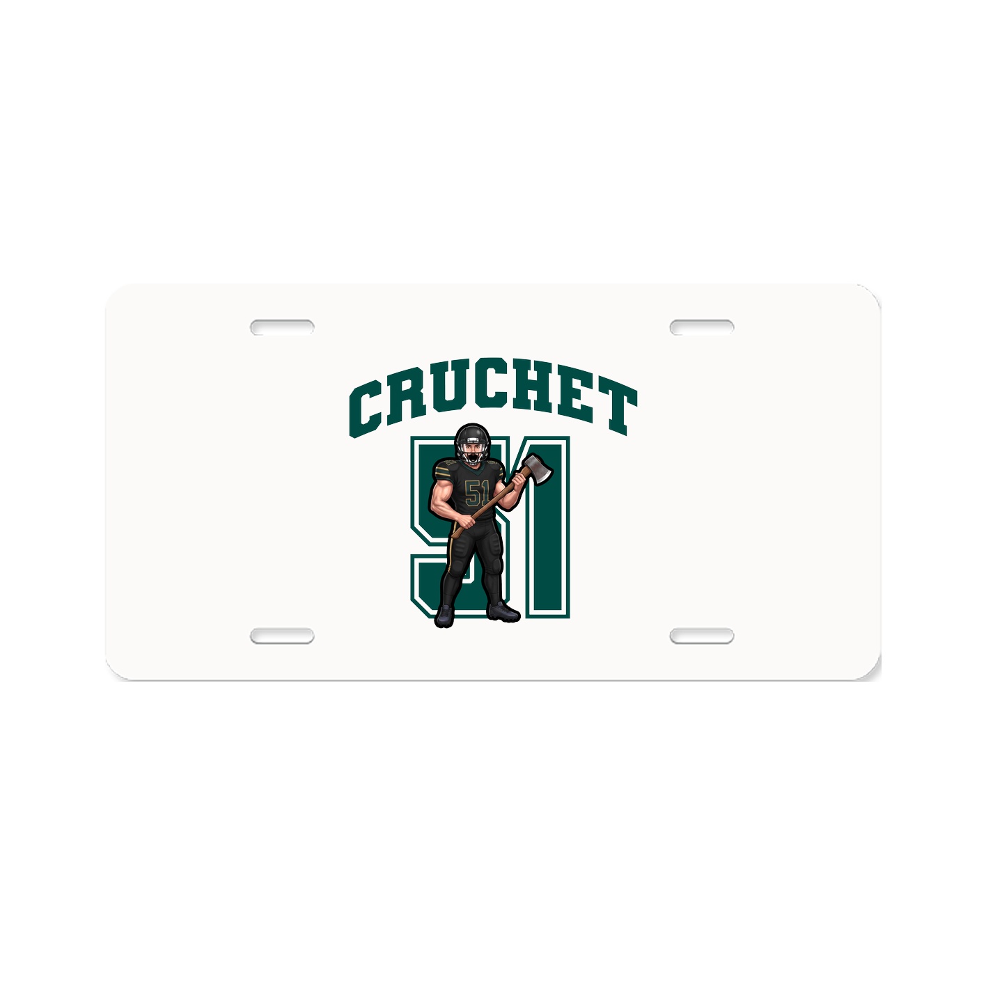 License Plate — Number in Classic