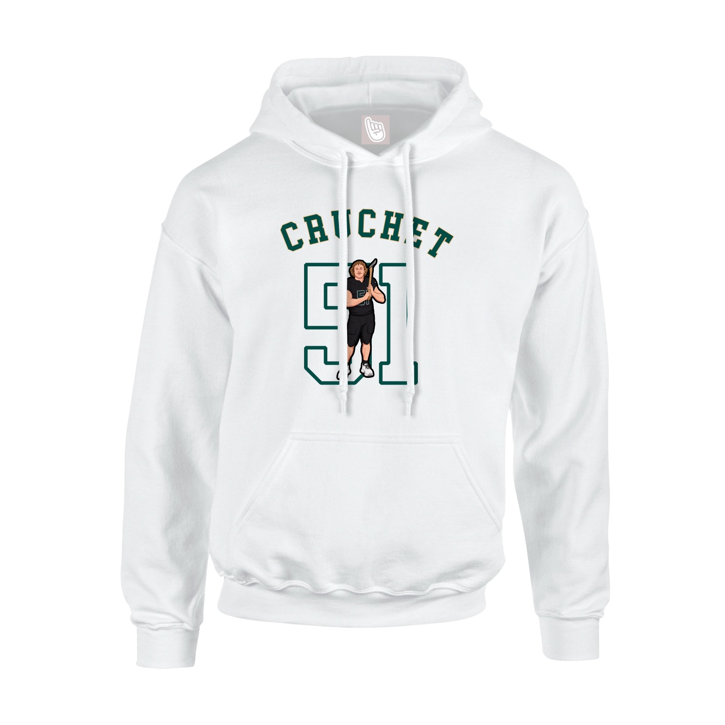 Youth Hoodie — Shirsey Arch in White
