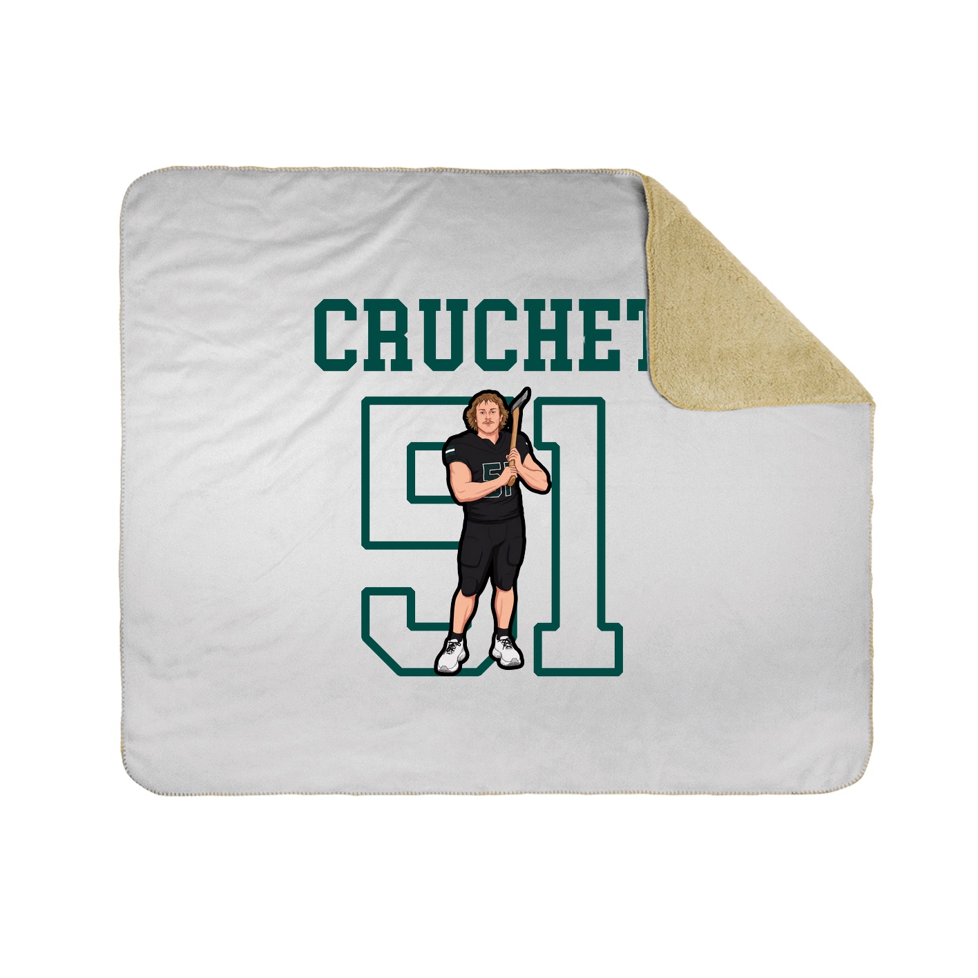 Throw Blanket — Shirsey in White