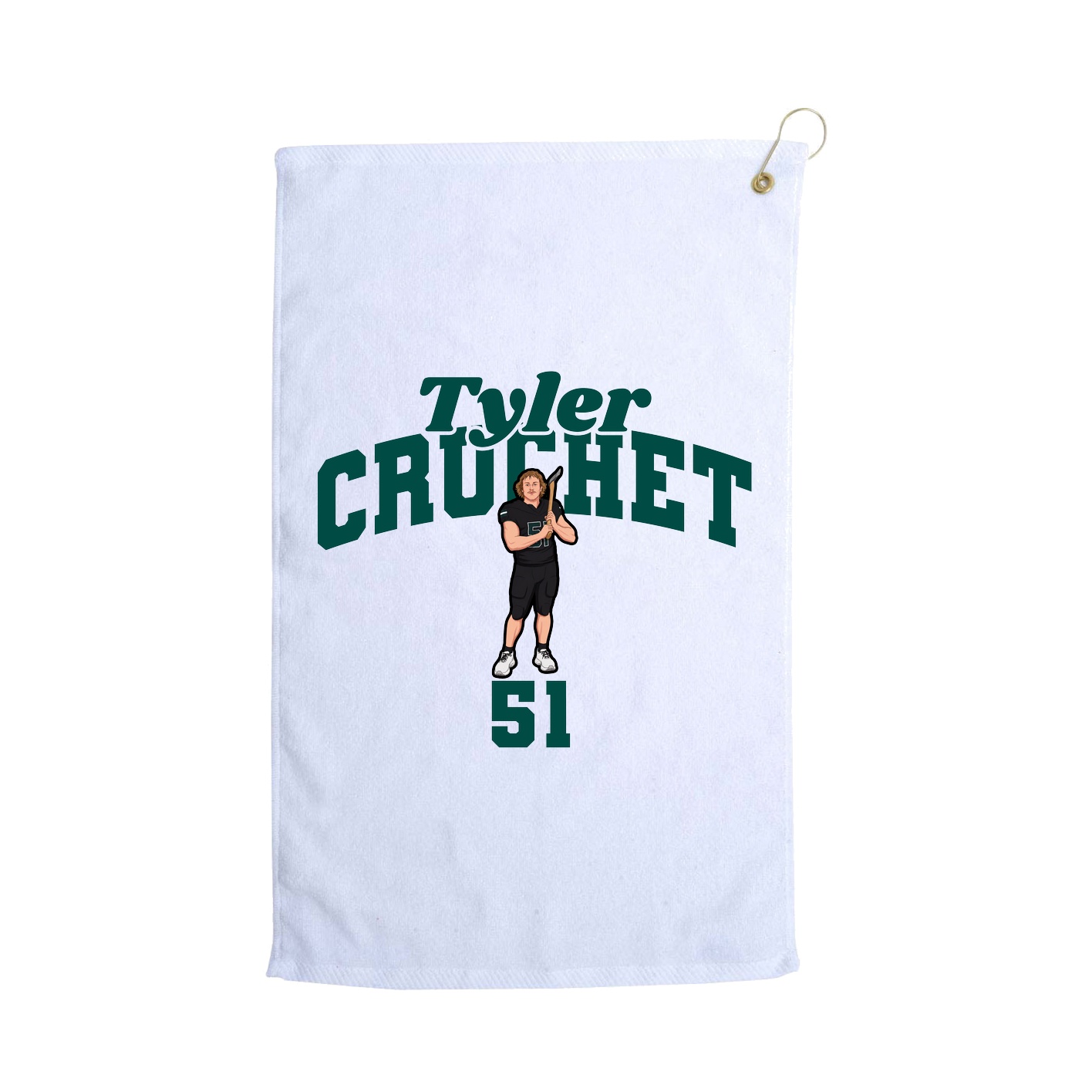 Golf Towel — Signature Arch in White