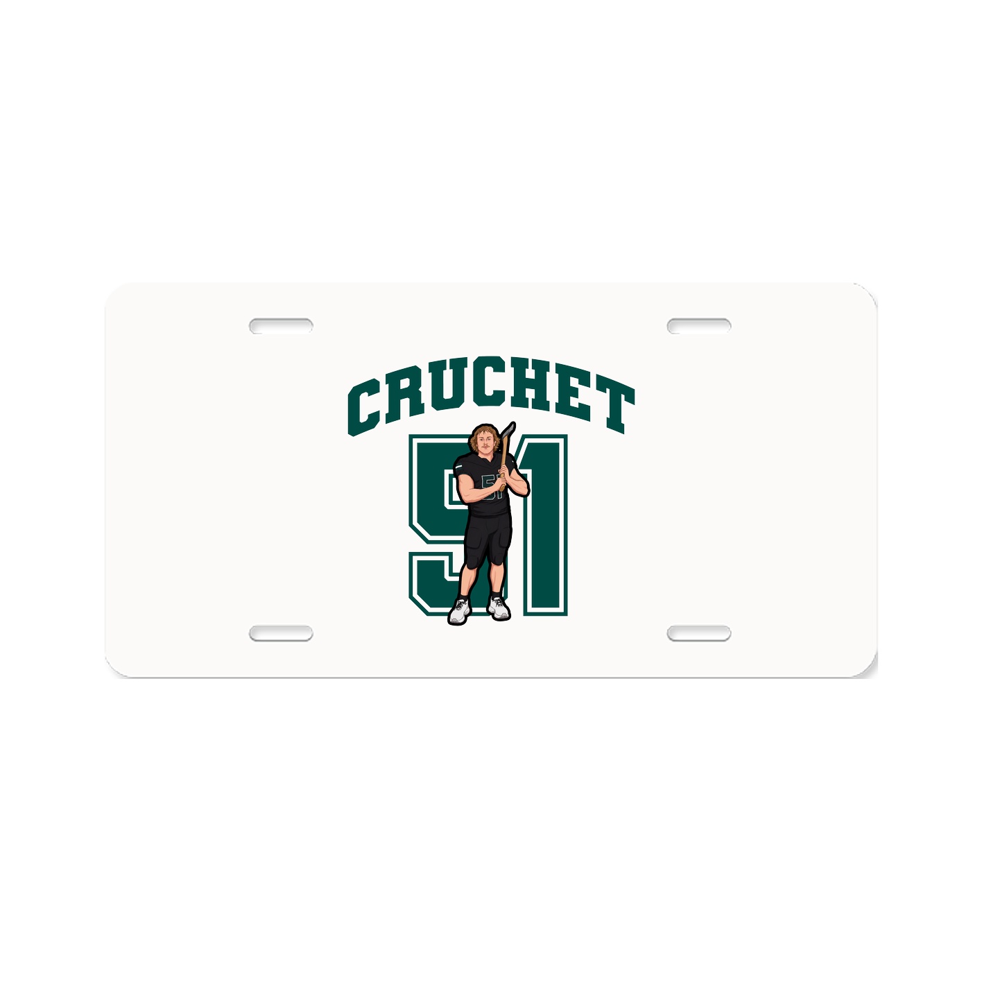 License Plate — Number in Classic