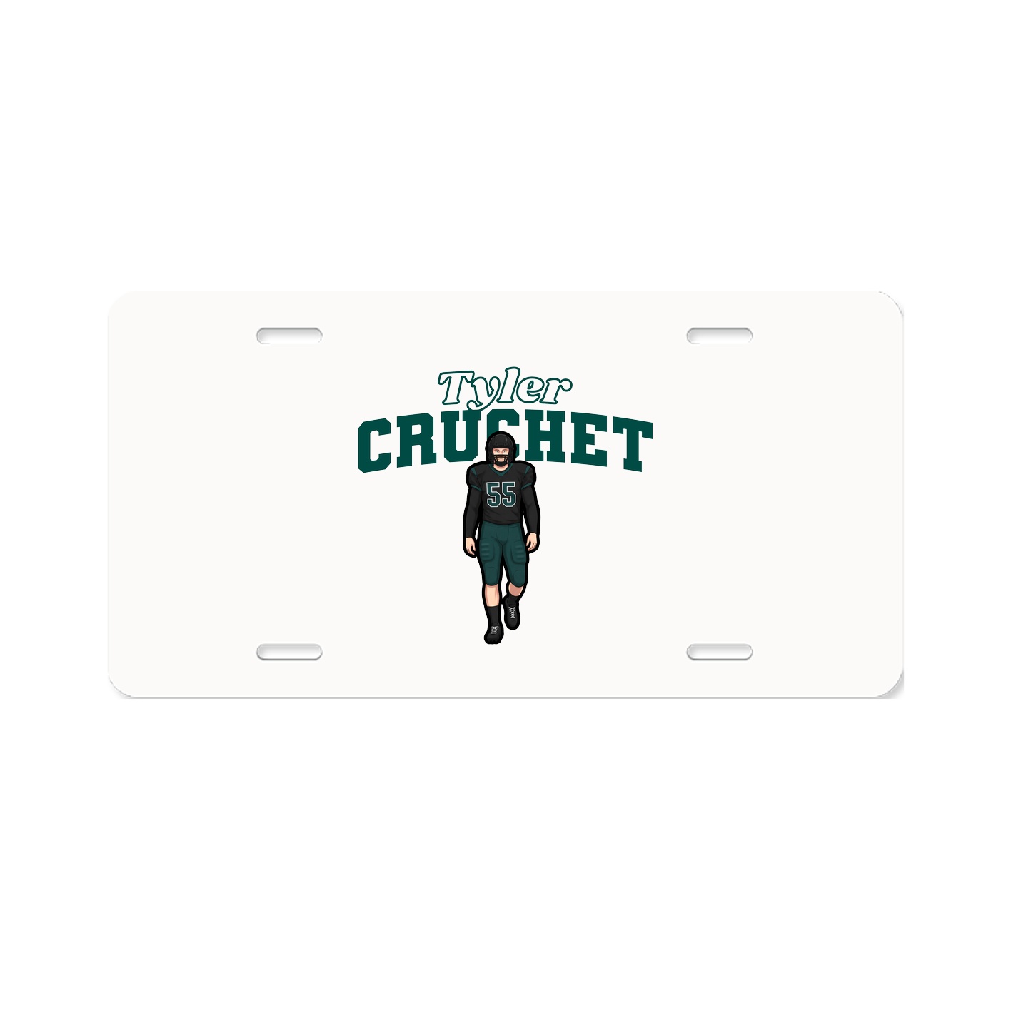 License Plate — Name Arch in Classic