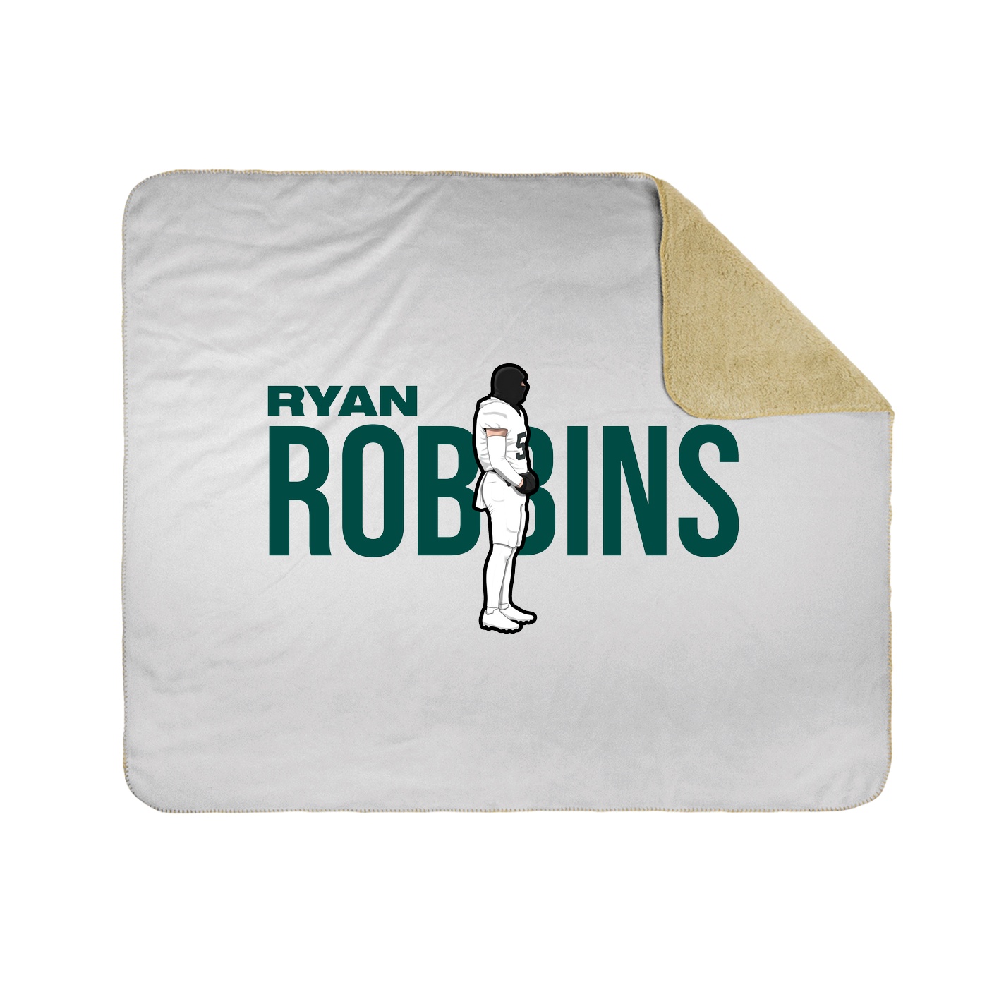Throw Blanket — Player Name in White