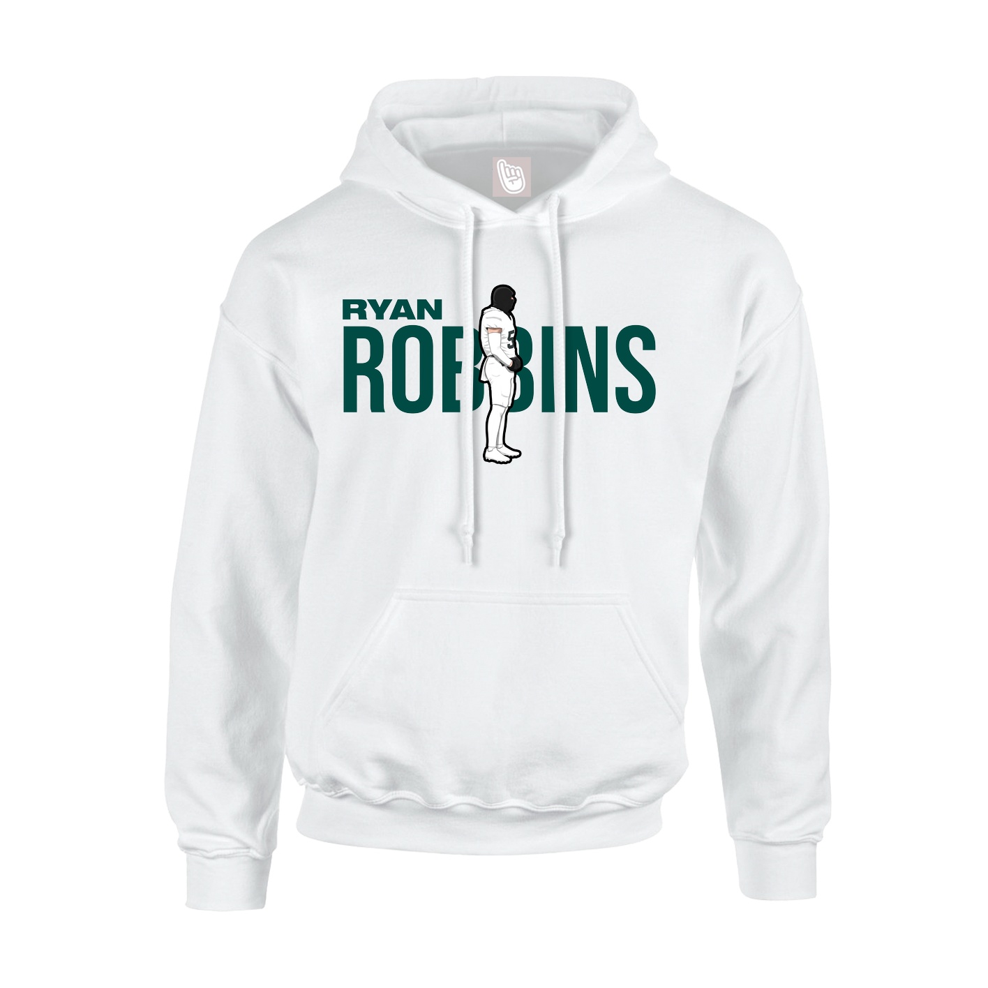 Youth Hoodie — Player Name in White