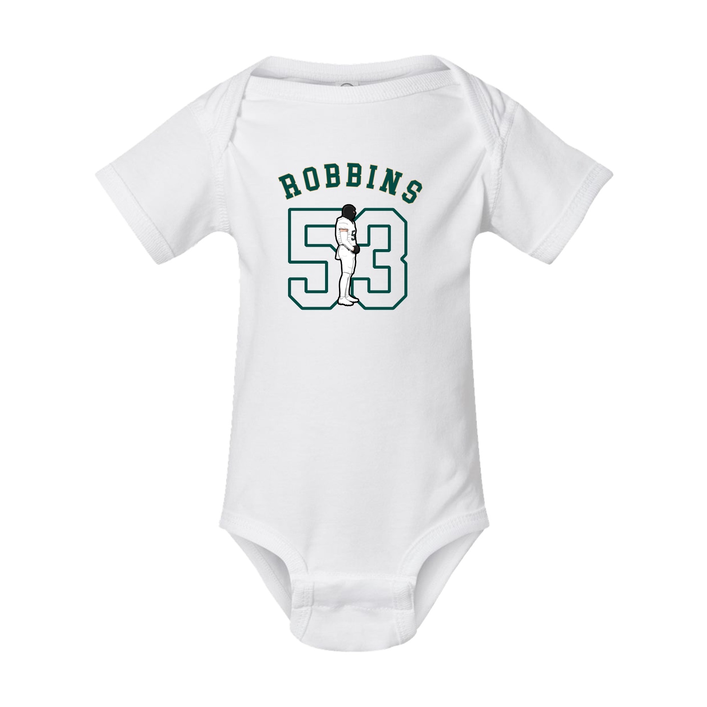 Baby Onesie — Shirsey Arch in White