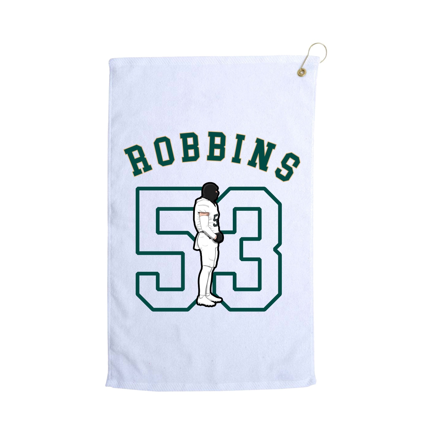 Golf Towel — Shirsey Arch in White