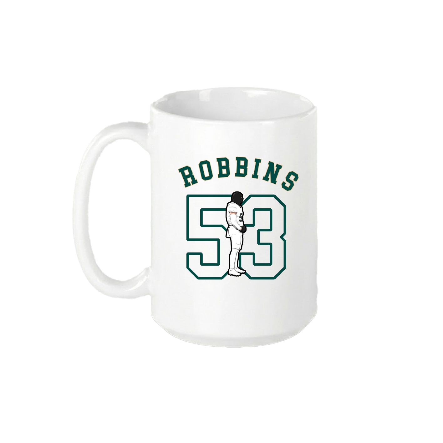 15oz Coffee Mug — Shirsey Arch in White