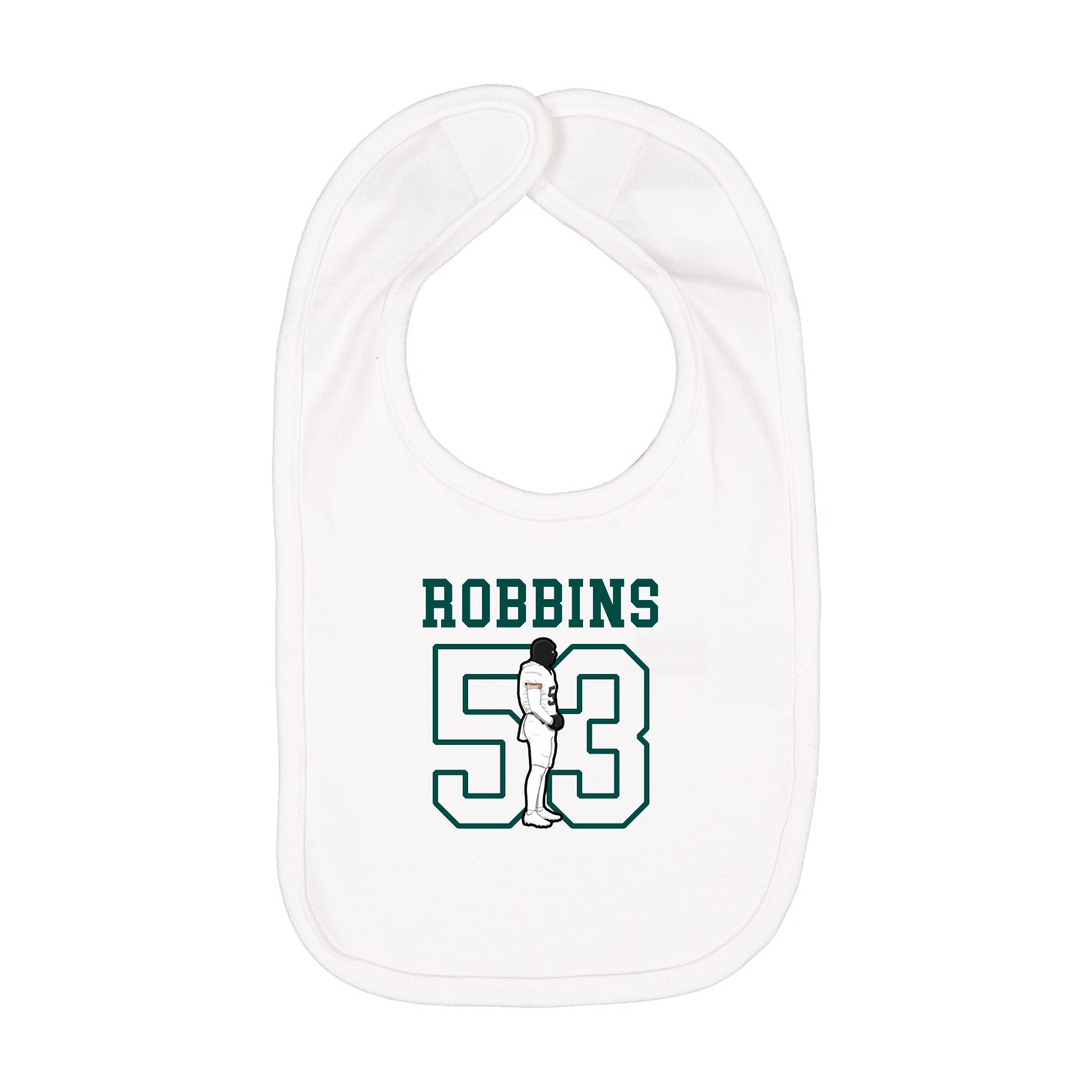 Infant Bib — Shirsey in White