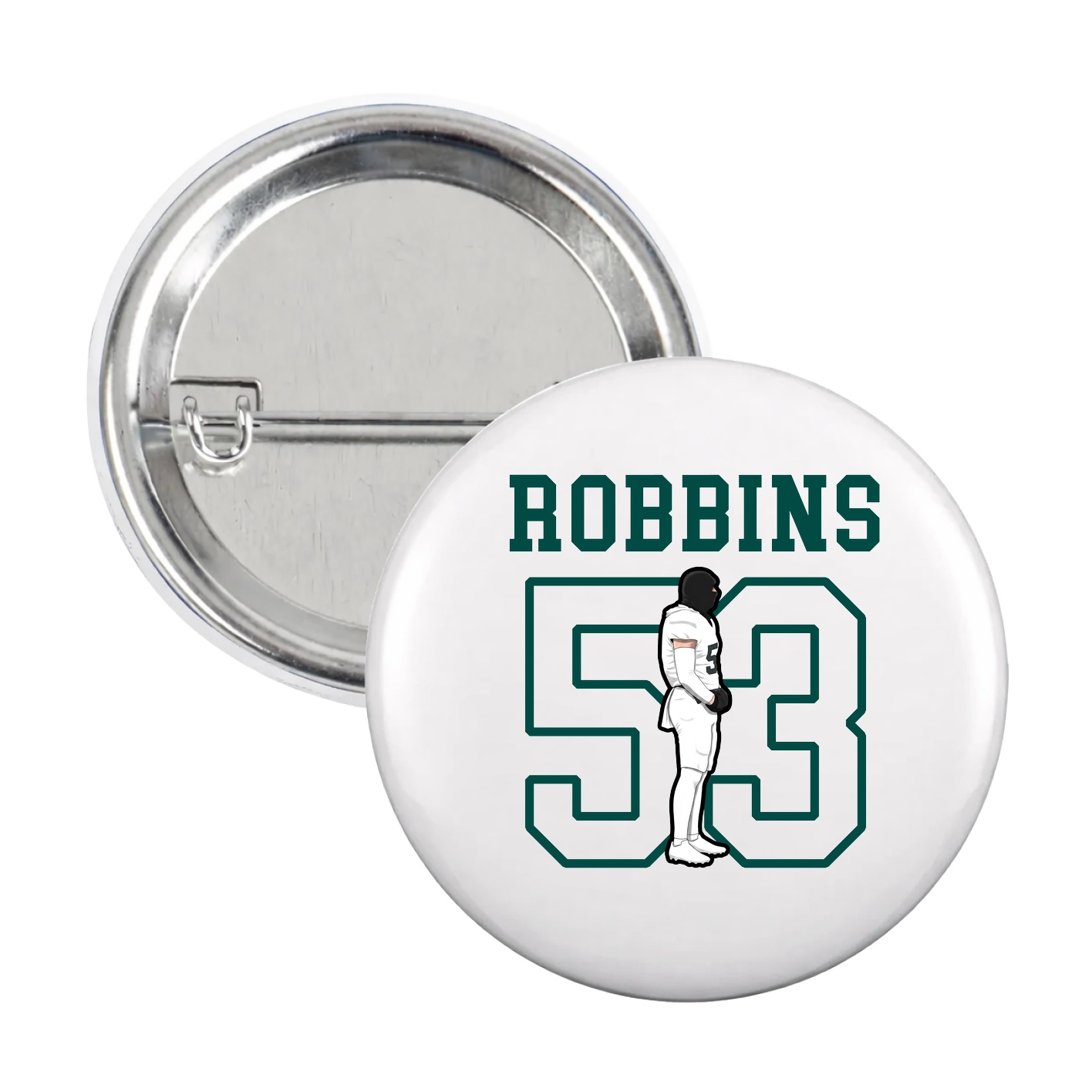 Game Day Button — Shirsey in White