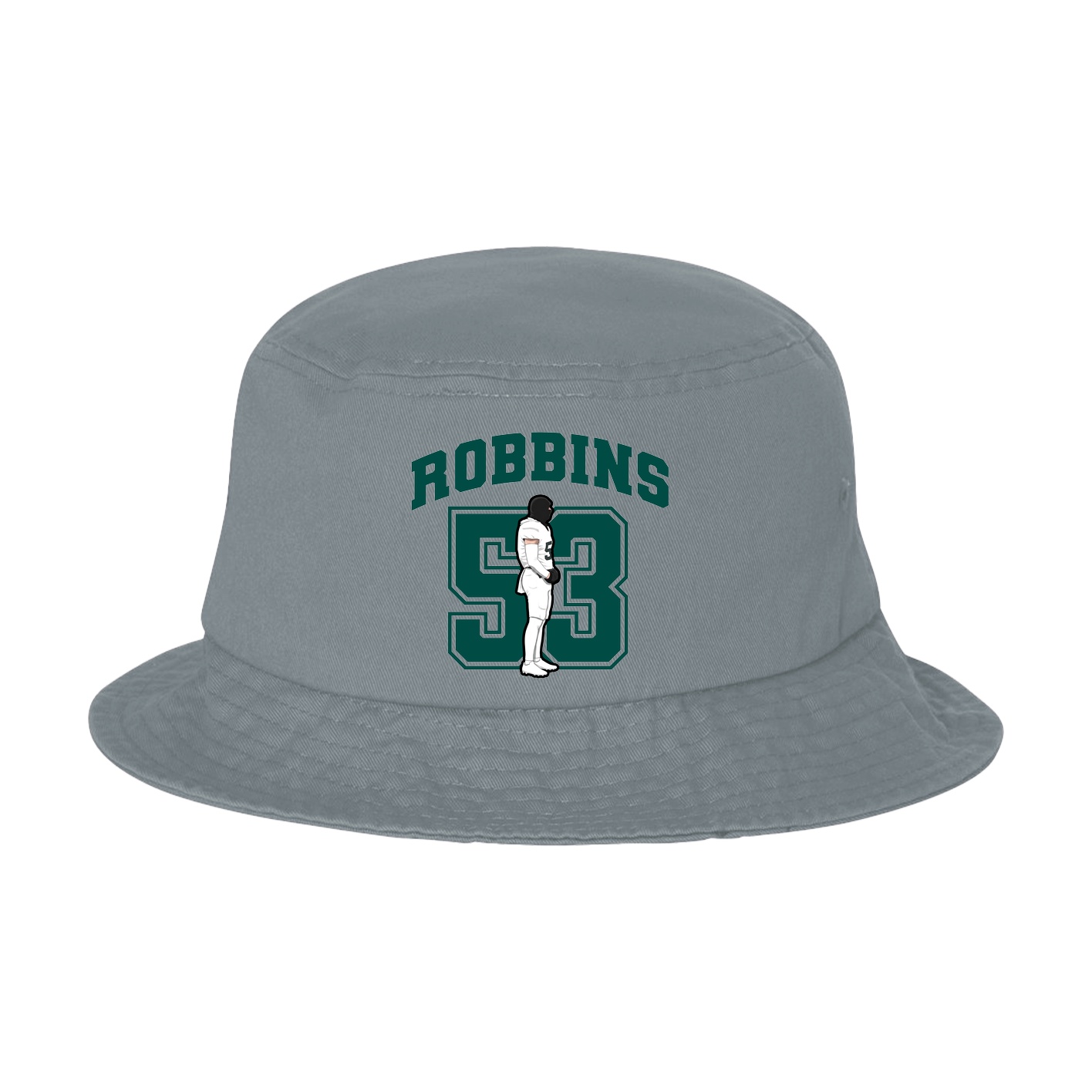 Bucket Cap — Number in Grey