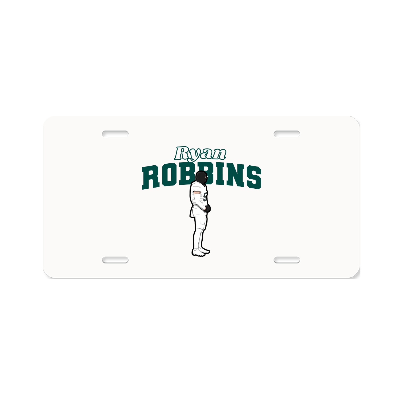 License Plate — Name Arch in Classic