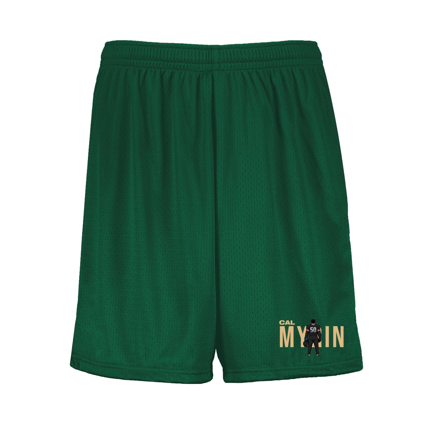 Shorts — Player Name in Green