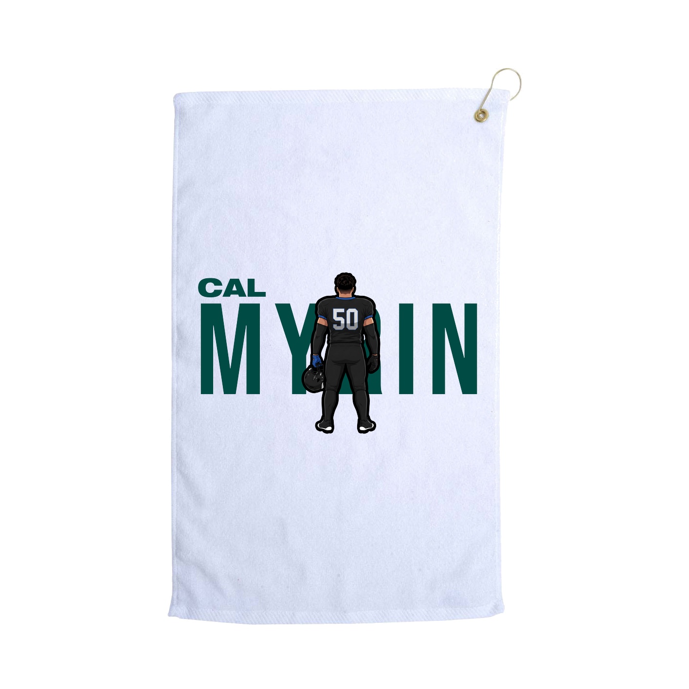 Golf Towel — Player Name in White