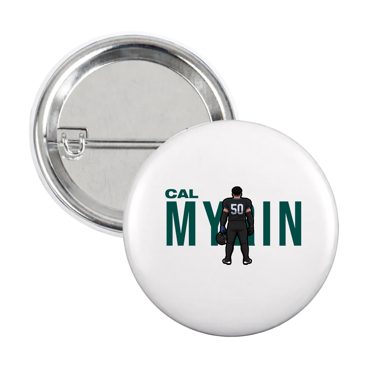 Game Day Button — Player Name in White