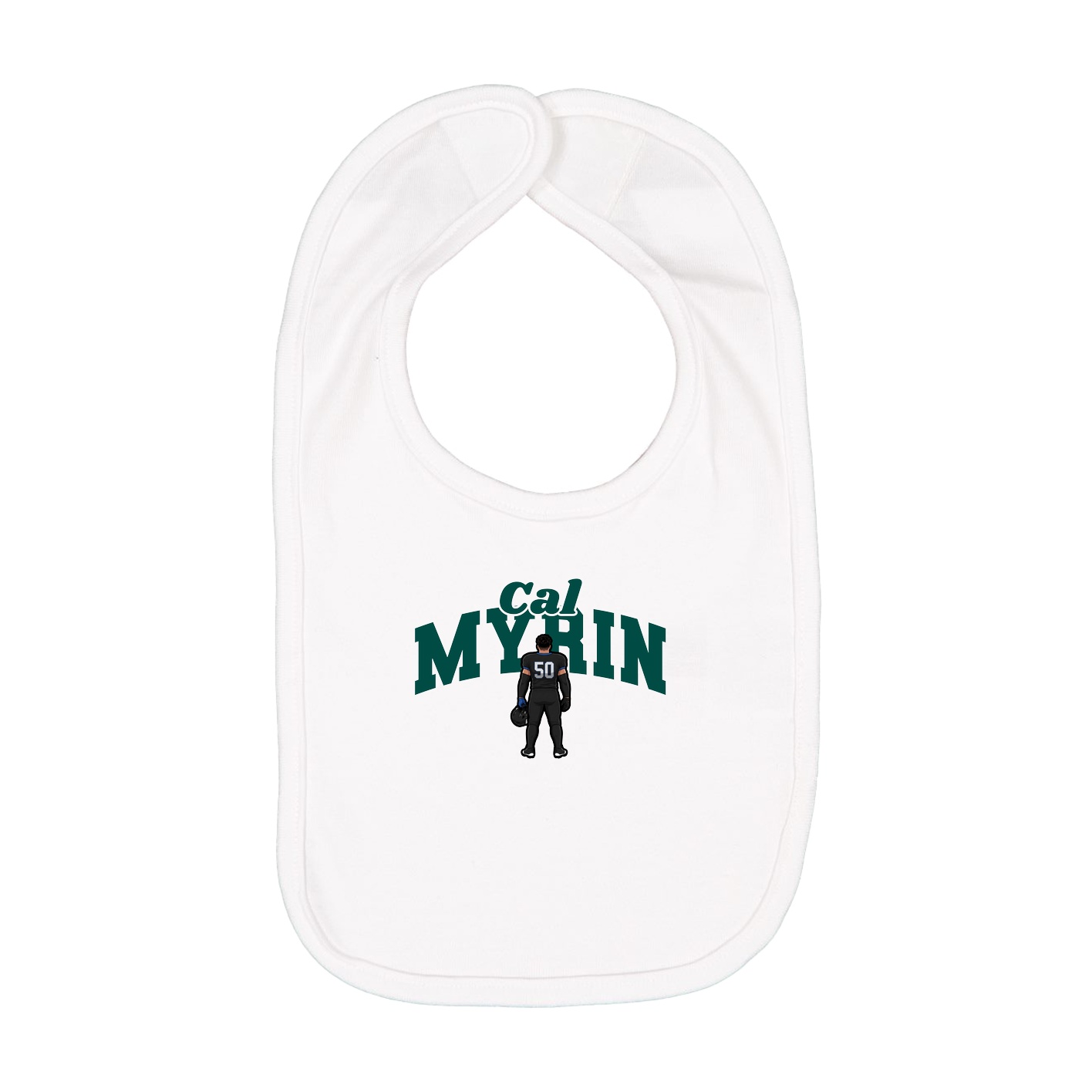 Infant Bib — Signature Arch in White