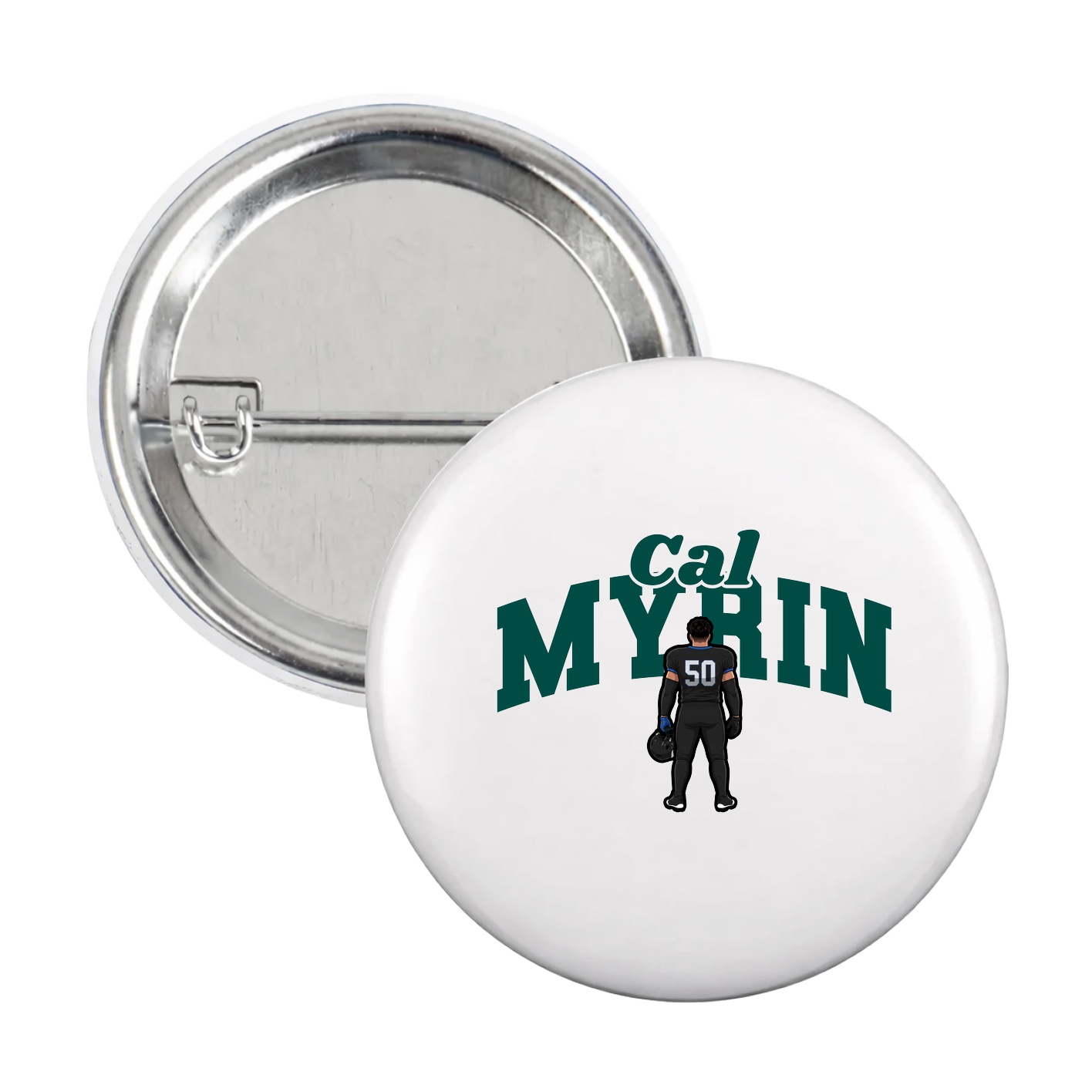 Game Day Button — Signature Arch in White