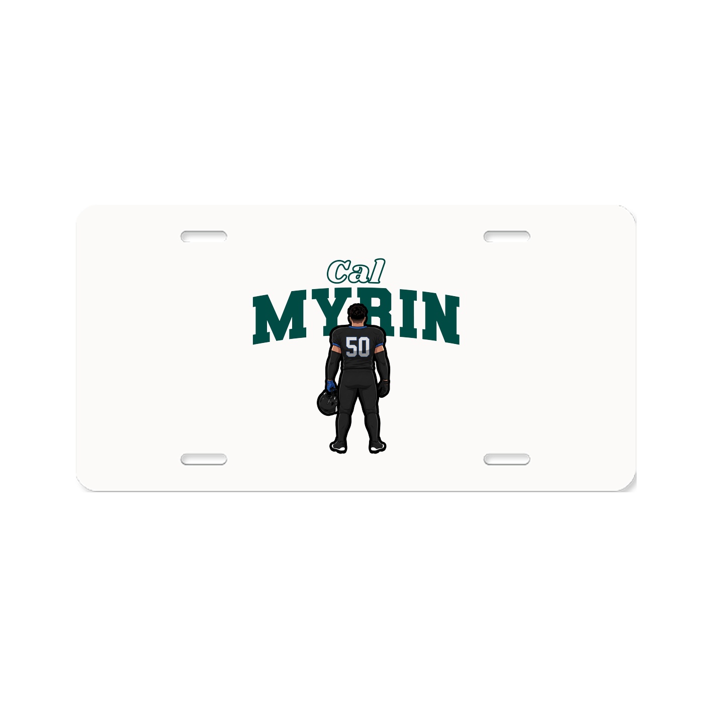 License Plate — Name Arch in Classic