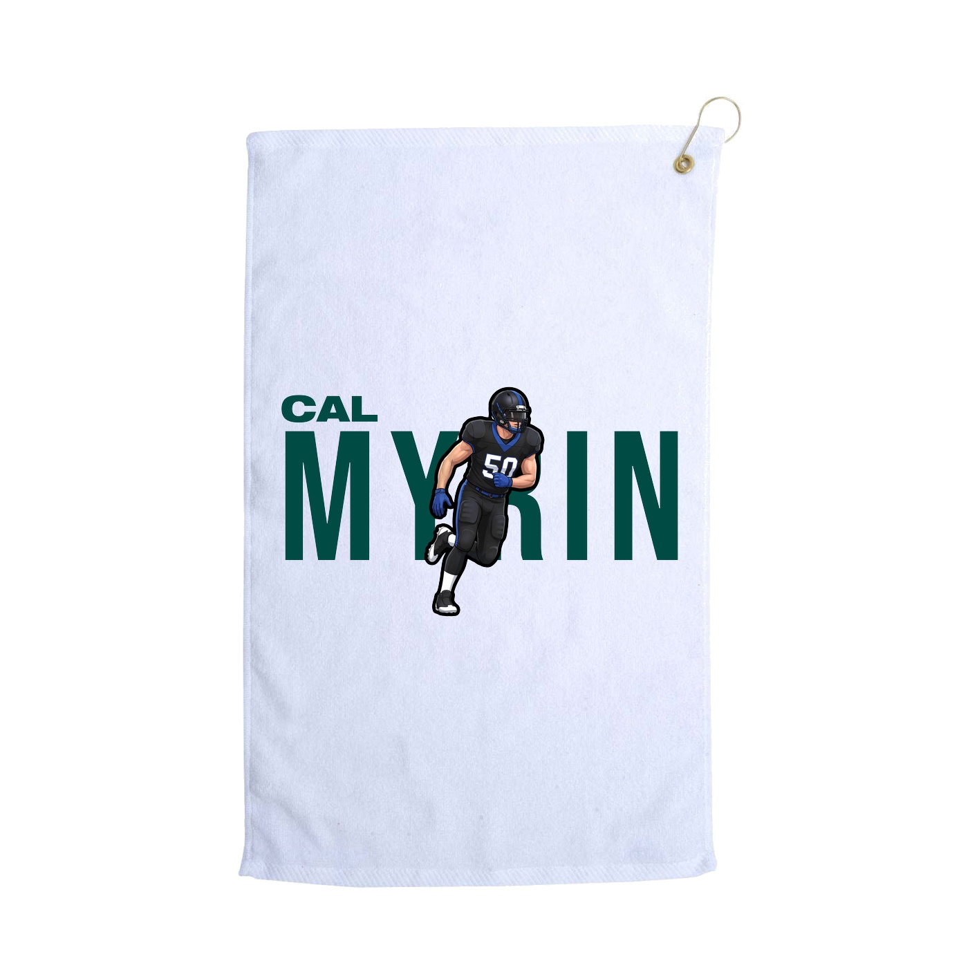 Golf Towel — Player Name in White