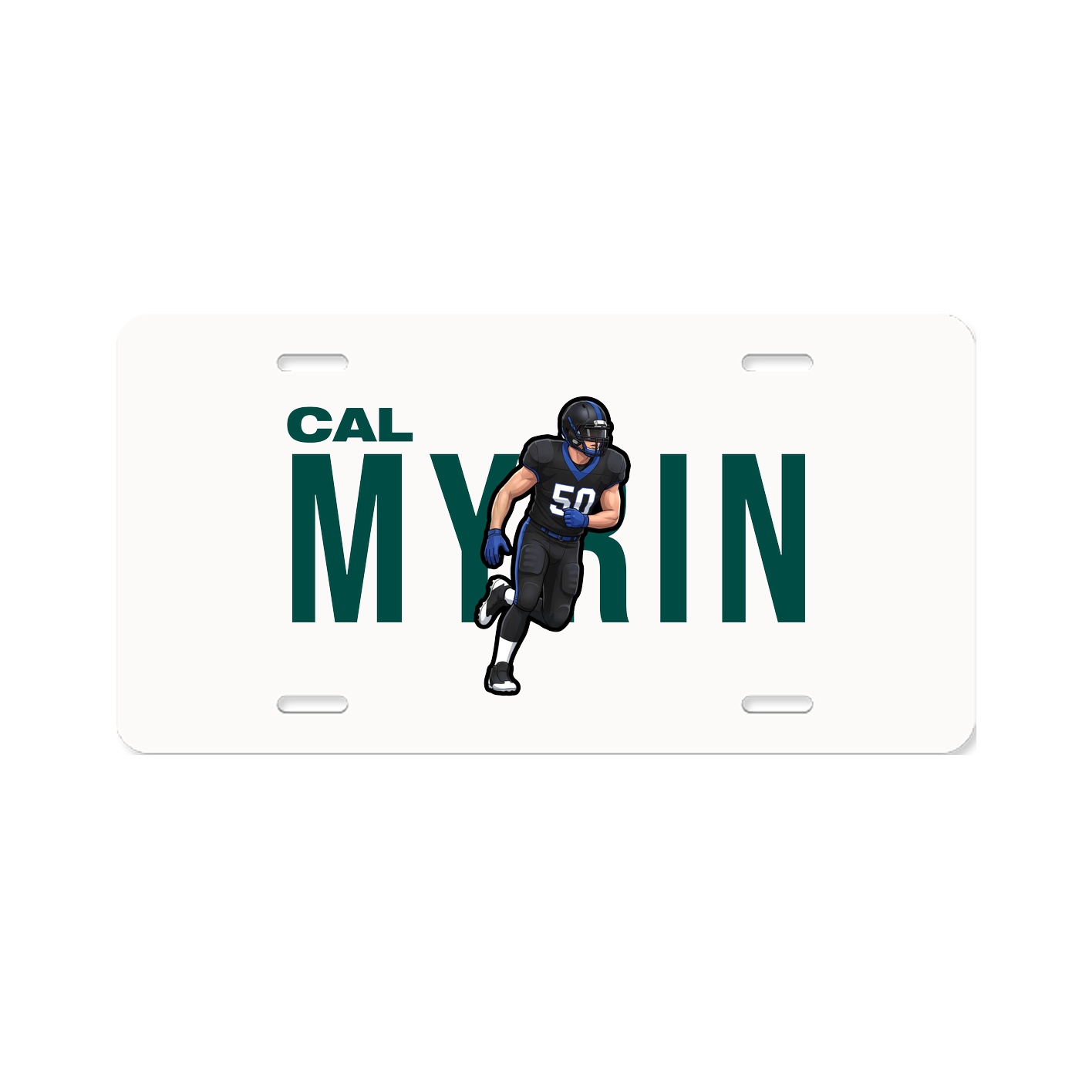 License Plate — Player Name in Classic