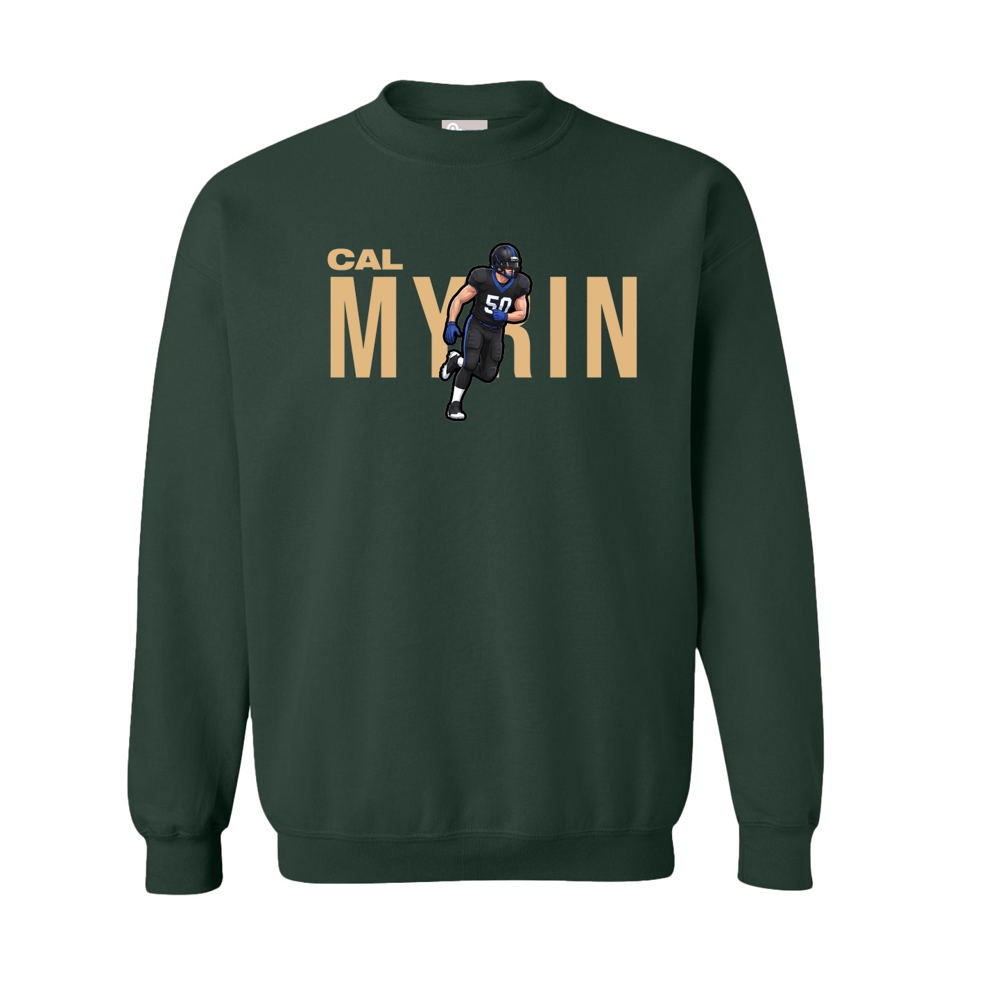 Fleece Crew — Player Name in Green