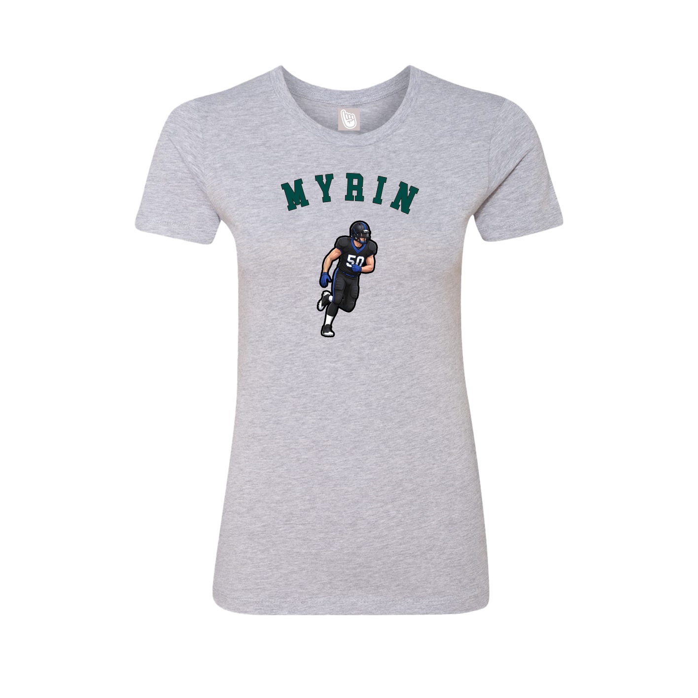Fitted Women's Tee — Shirsey Arch in Grey