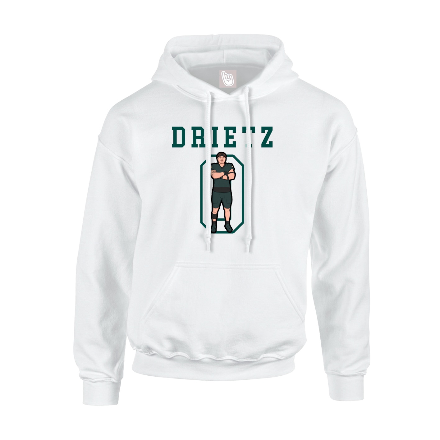 Hoodie — Shirsey in White