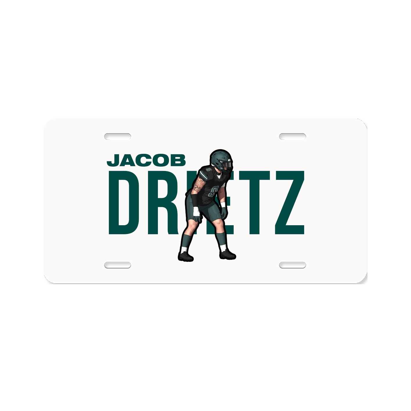 License Plate — Player Name in Classic
