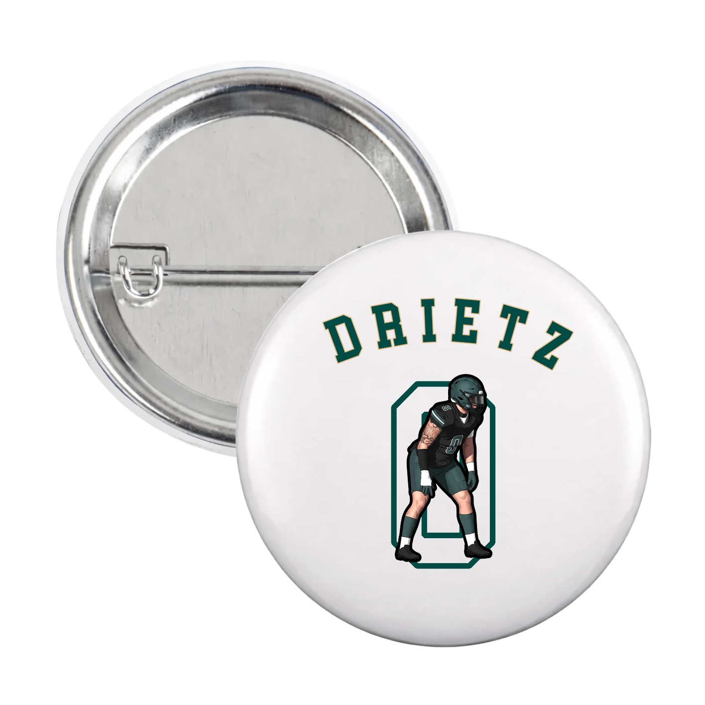 Game Day Button — Shirsey Arch in White