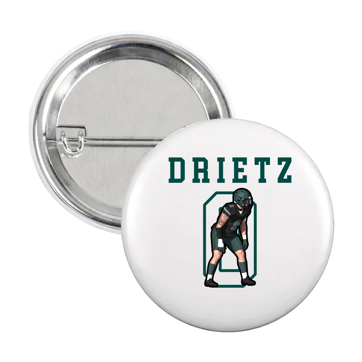 Game Day Button — Shirsey in White
