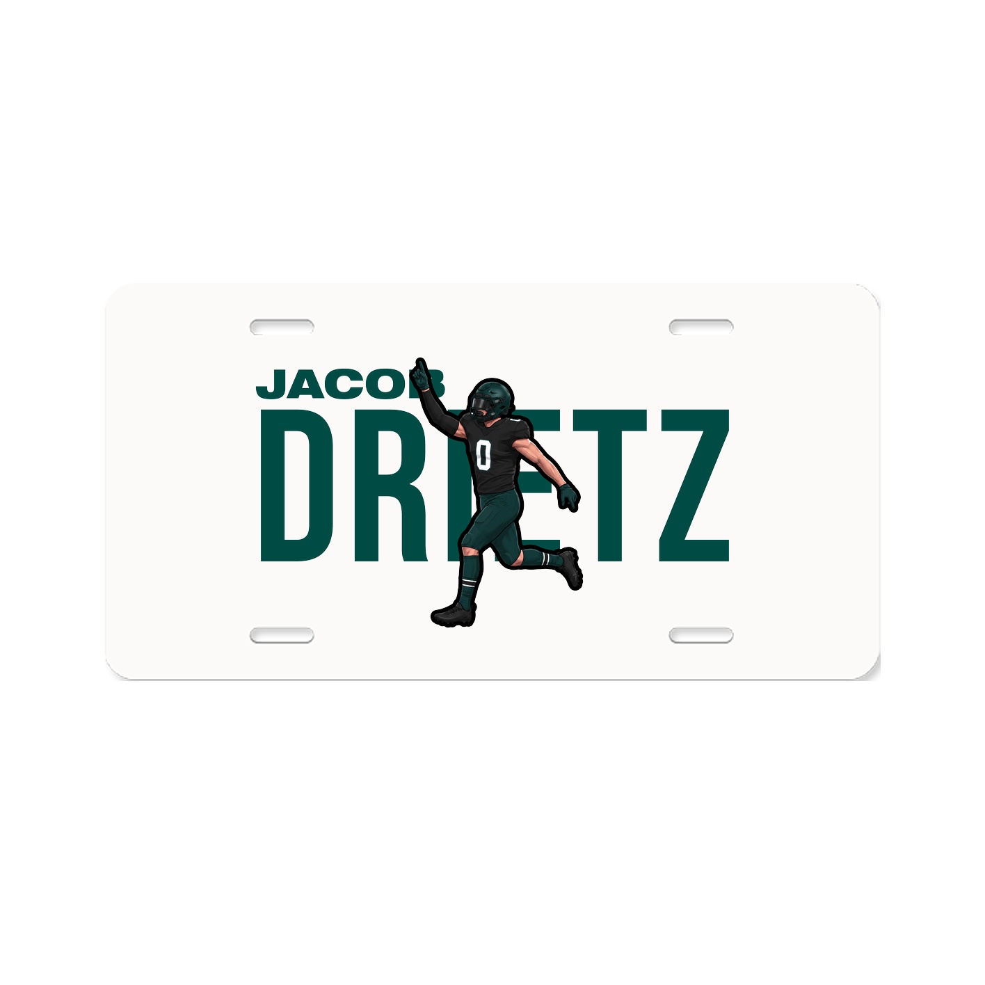License Plate — Player Name in Classic