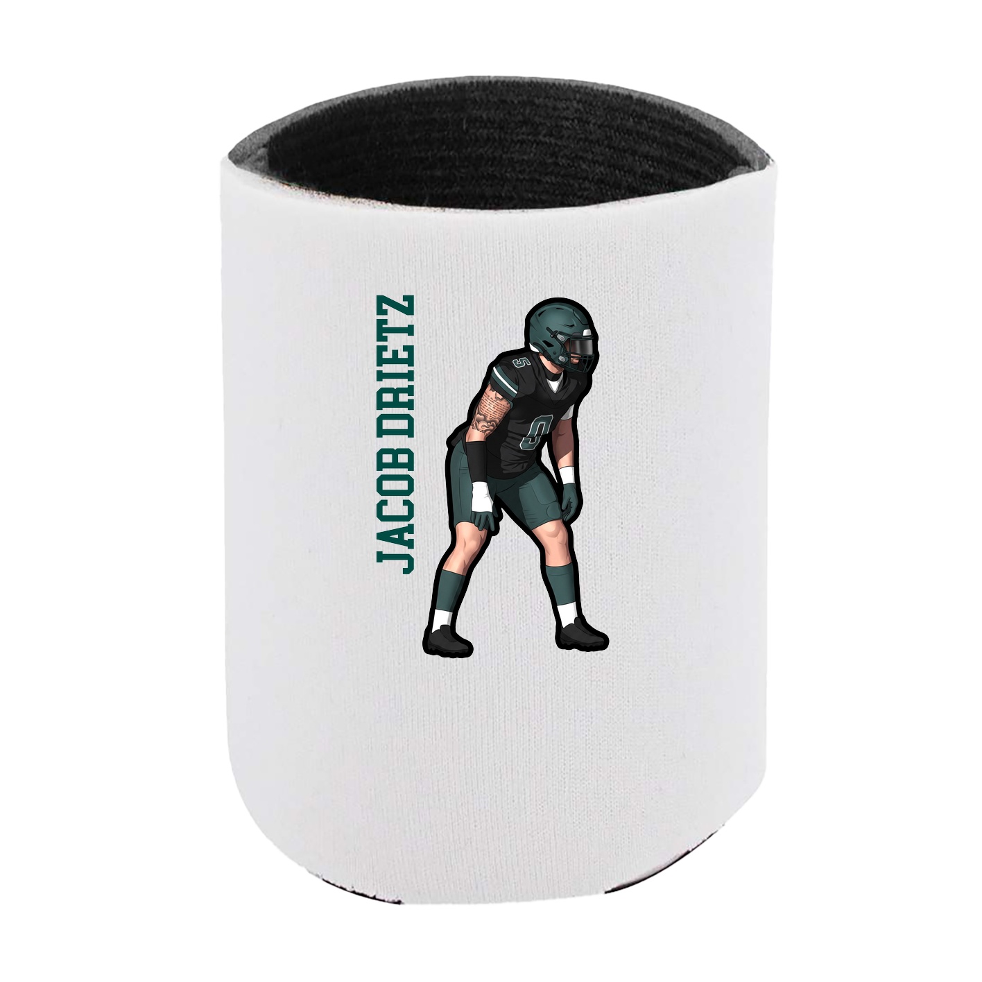 Can Holder — Name Vertical in White