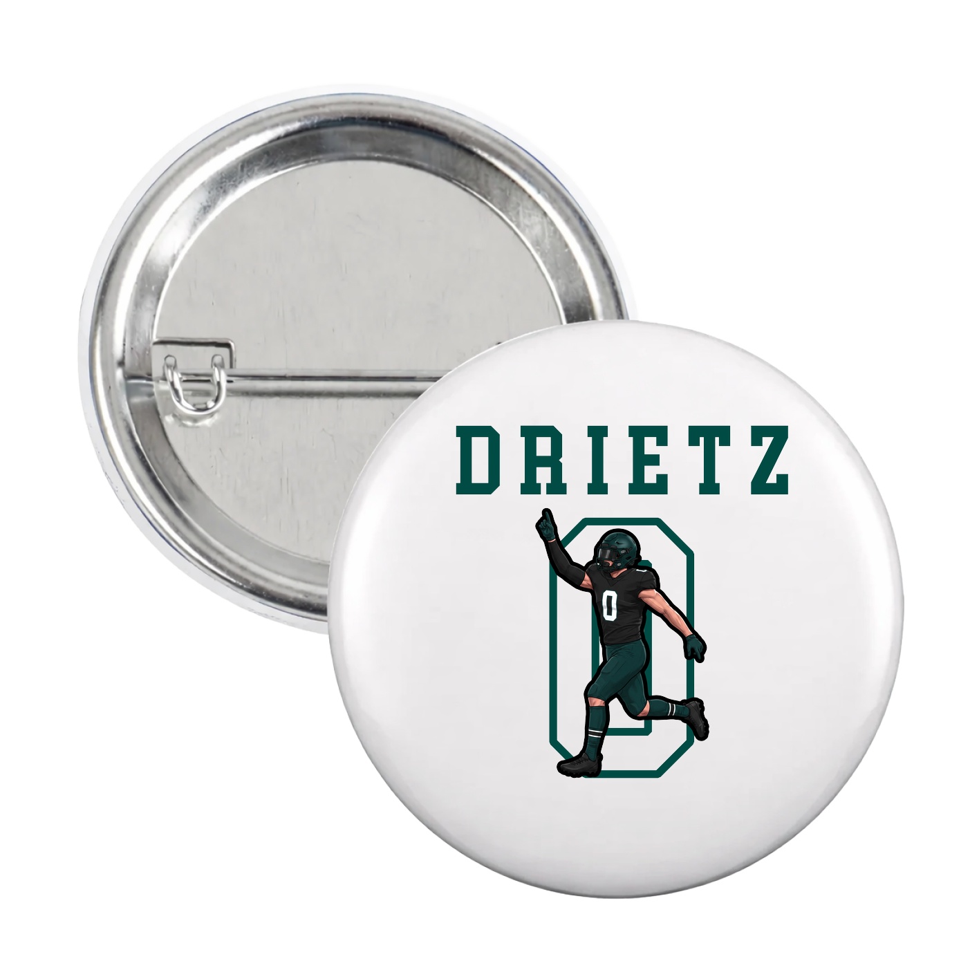 Game Day Button — Shirsey in White
