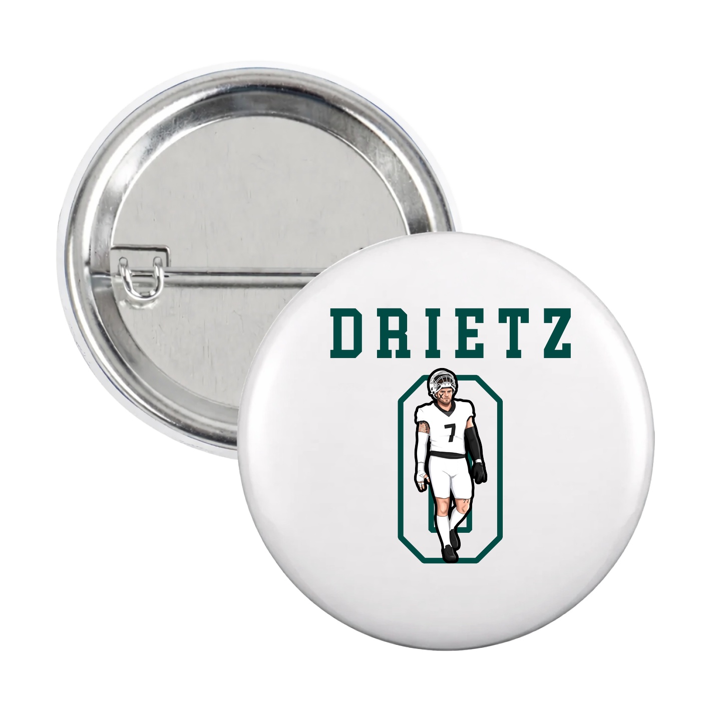 Game Day Button — Shirsey in White