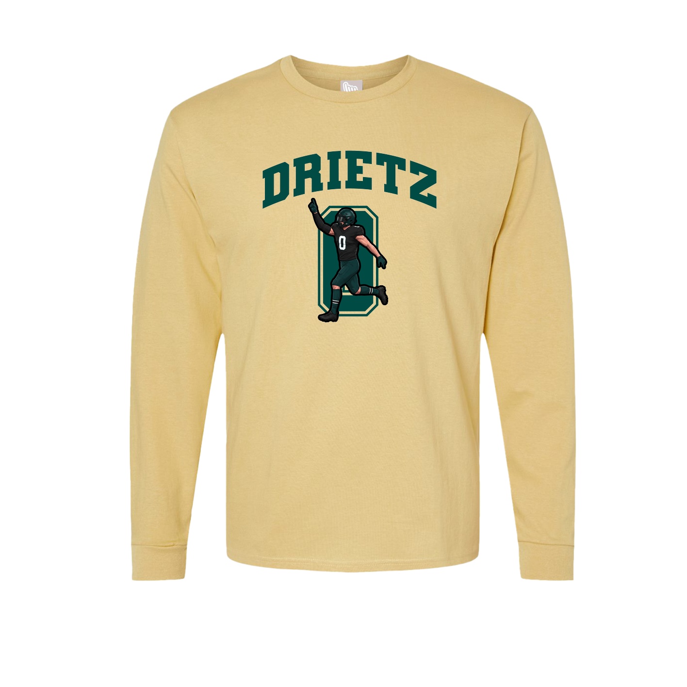 Long Sleeve Tee — Number in Vegas Gold