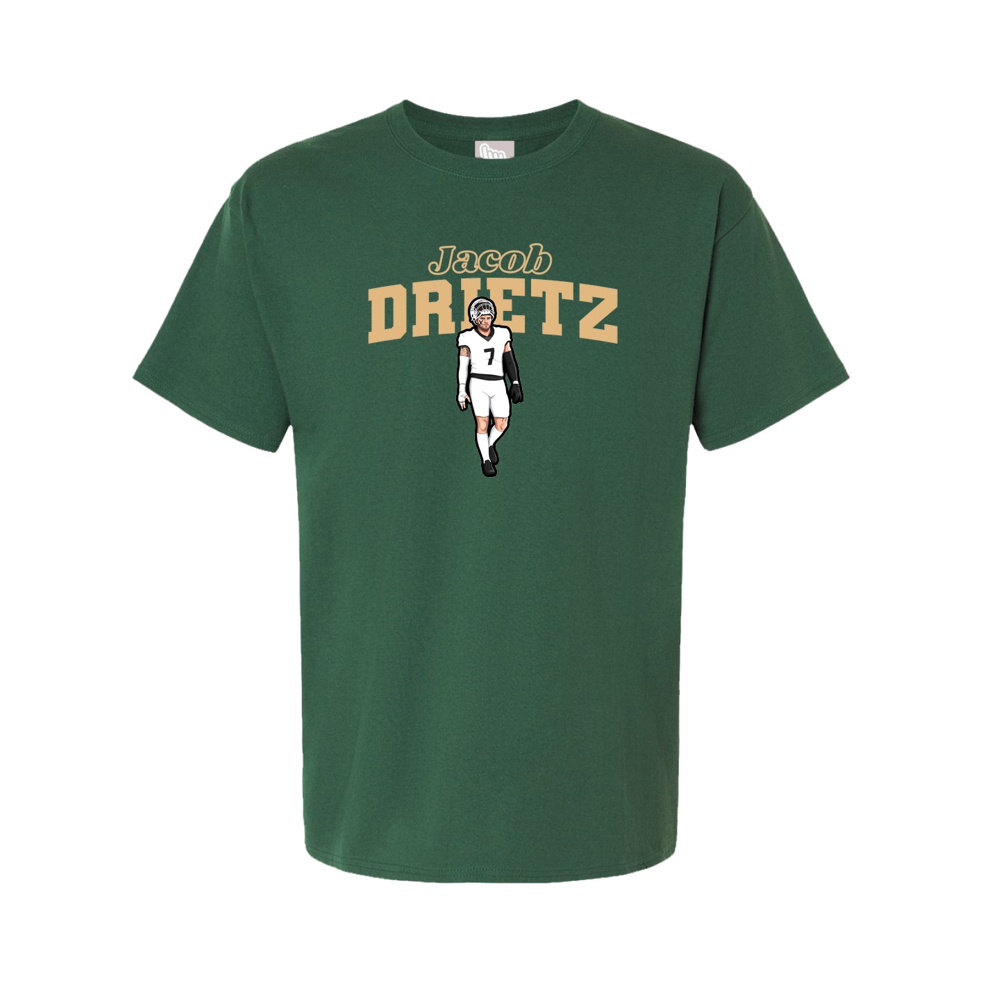 Youth Tee — Name Arch in Green