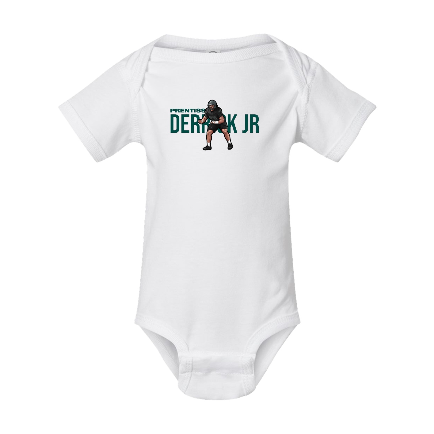 Baby Onesie — Player Name in White