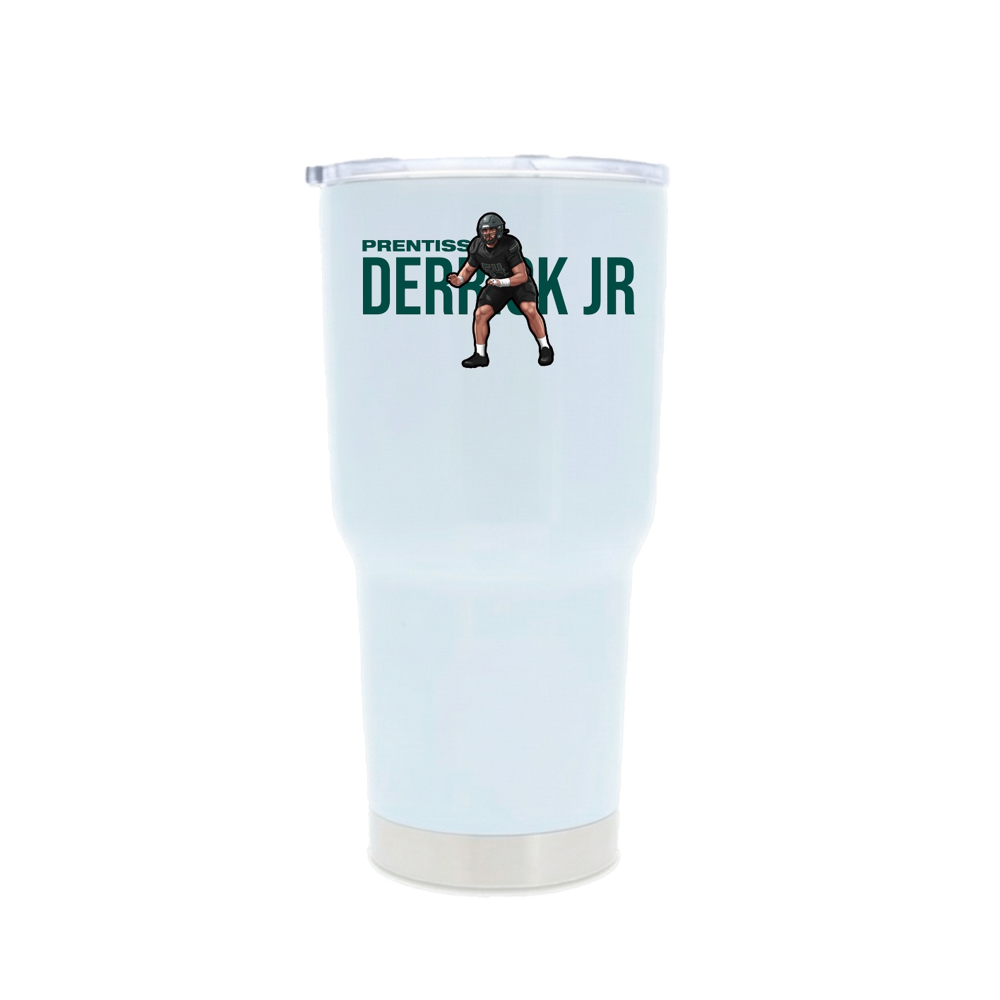 30oz Stainless Steel Tumbler — Player Name in White