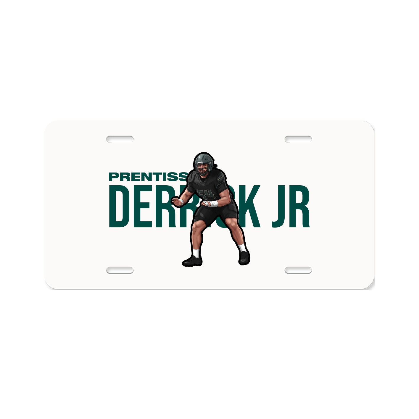 License Plate — Player Name in Classic
