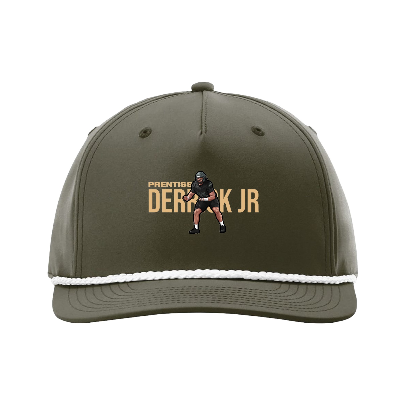 Five-Panel Classic Rope Cap — Player Name in Green