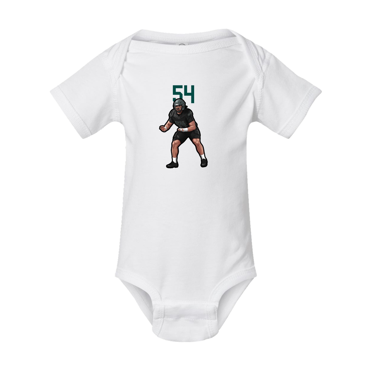 Baby Onesie — Number Top in White