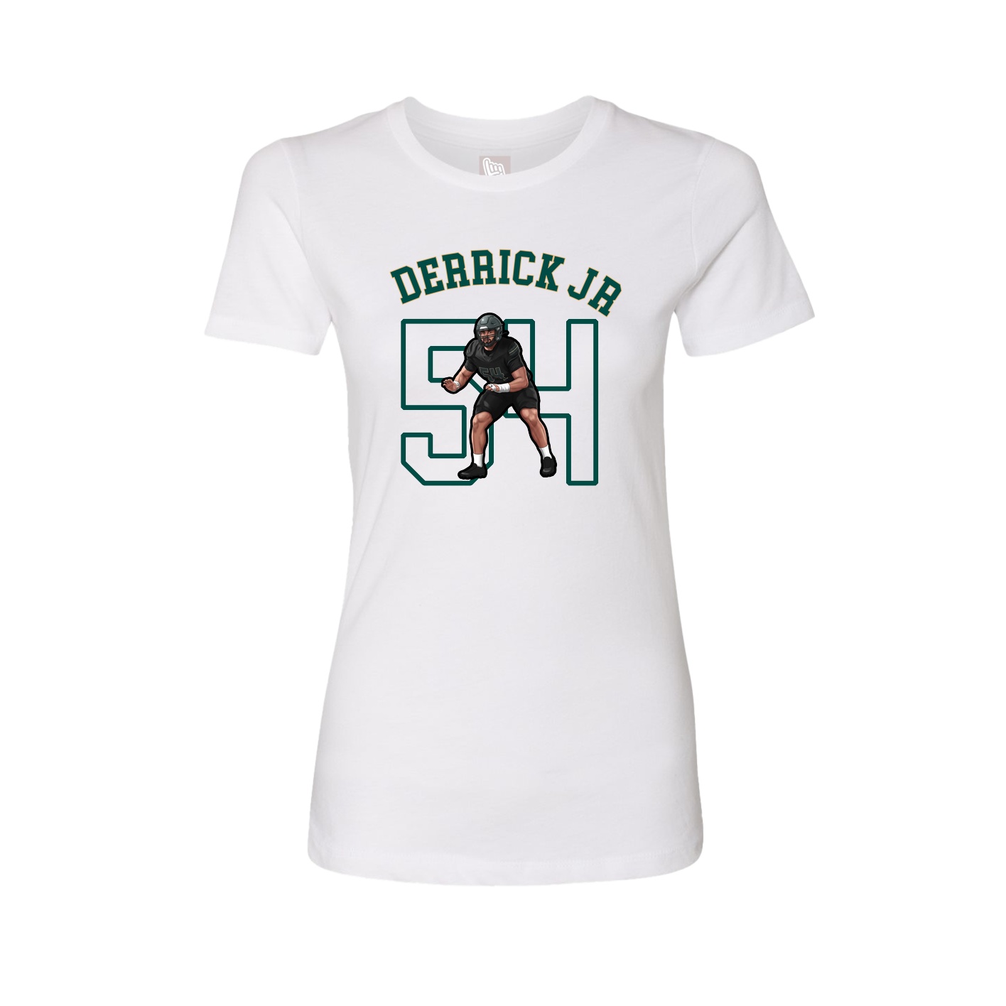 Fitted Women's Tee — Shirsey Arch in White