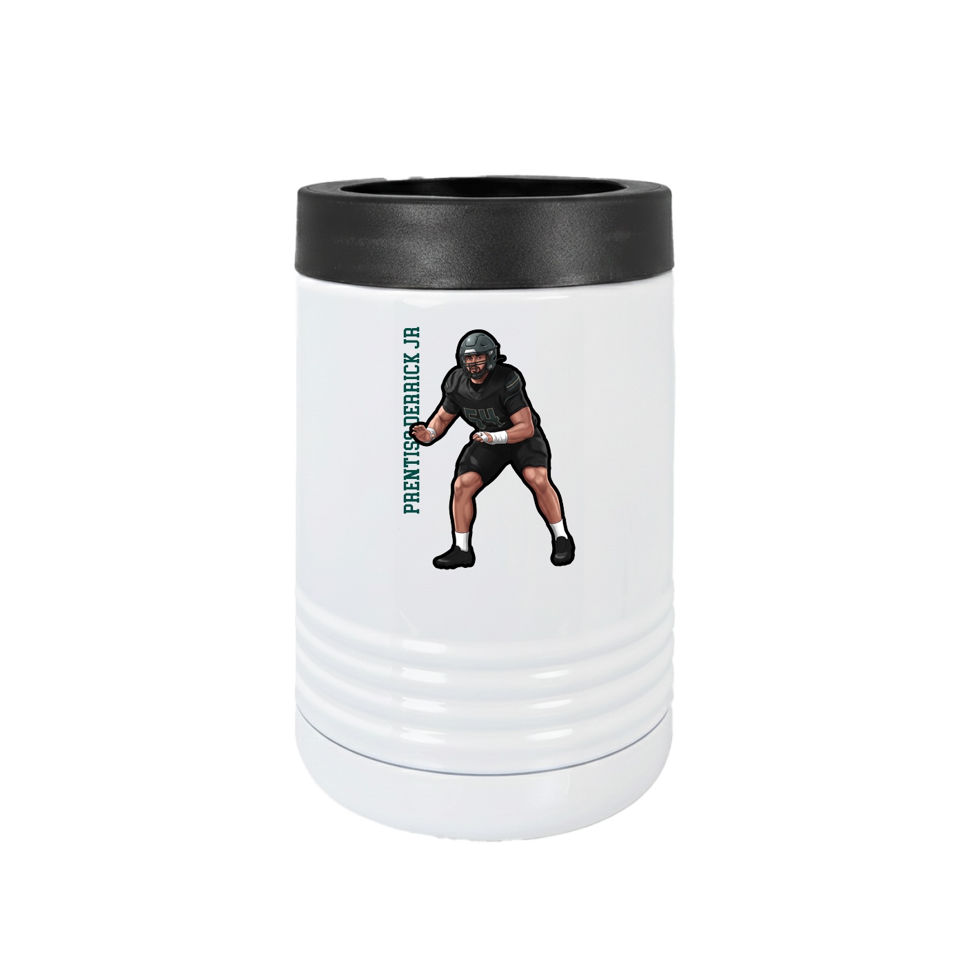 Beverage Holder — Name Vertical in White