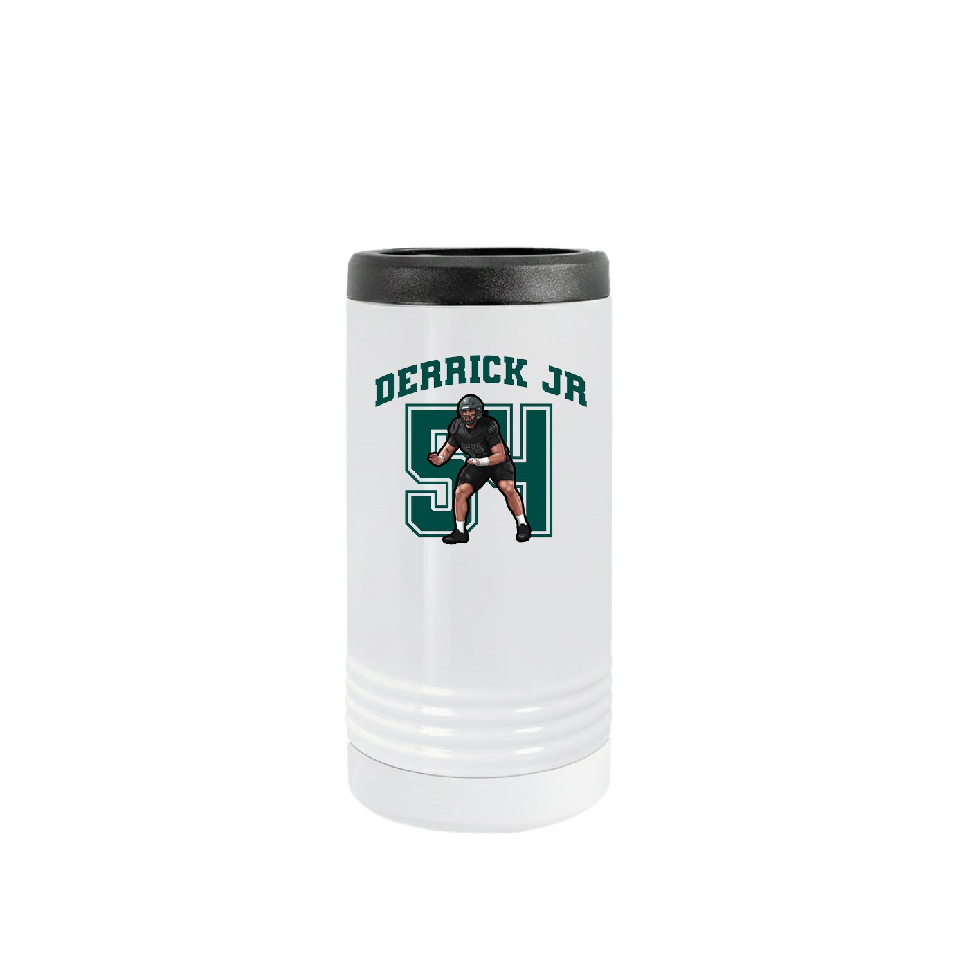 Slim Beverage Holder — Number in White