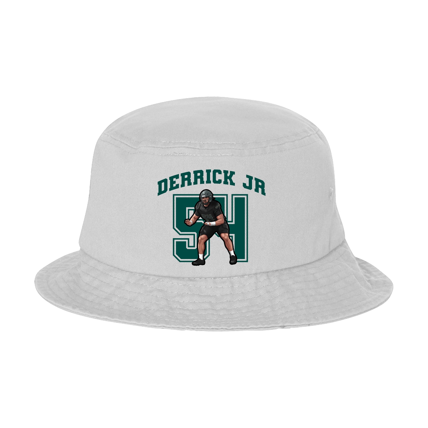 Bucket Cap — Number in White